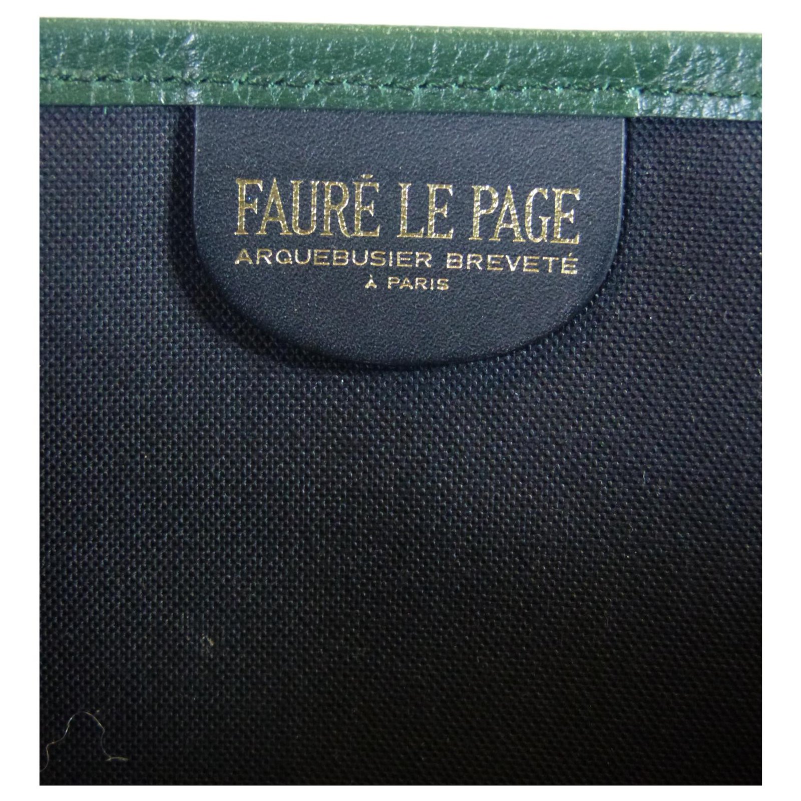 Pre-owned Fauré Le Page Daily Battle Cloth Tote In Green