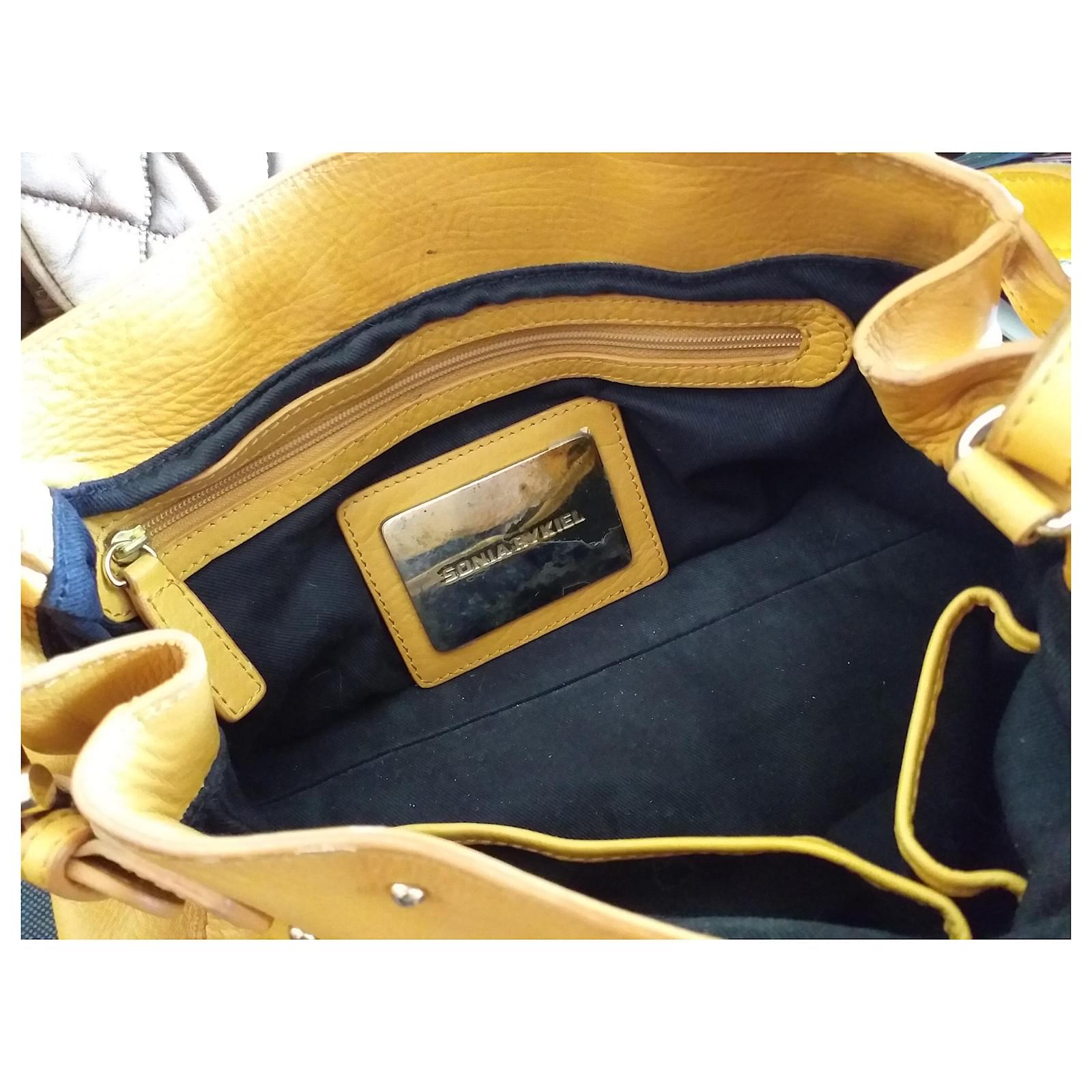Sac En Cuir Beige Sonia Rykiel - Neuf Avec étiquettes Et Certificat - 45 X 25 Cm