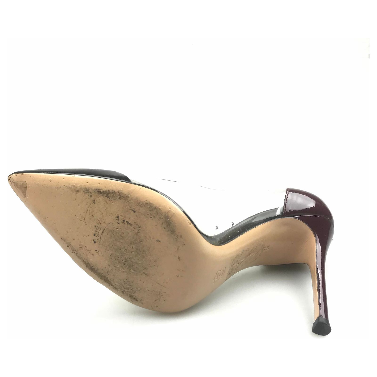 Escarpins Stiletto Paris Hilton En Cuir Verni Noir - Taille 38.5 EU (8.5 US) - Occasion Porté