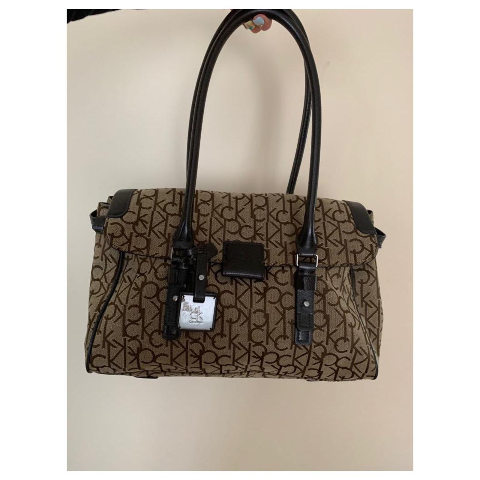 Calvin Klein Handbags Brown Leather ref.616359 - Joli Closet
