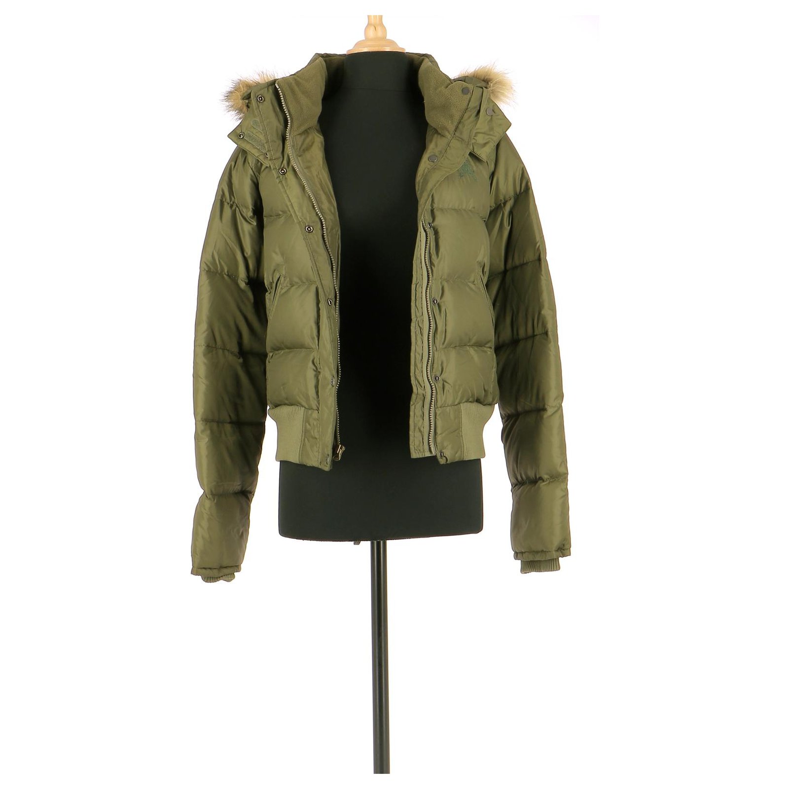 Ralph Lauren Down jacket / Parka Khaki Polyester ref.153121 - Joli Closet