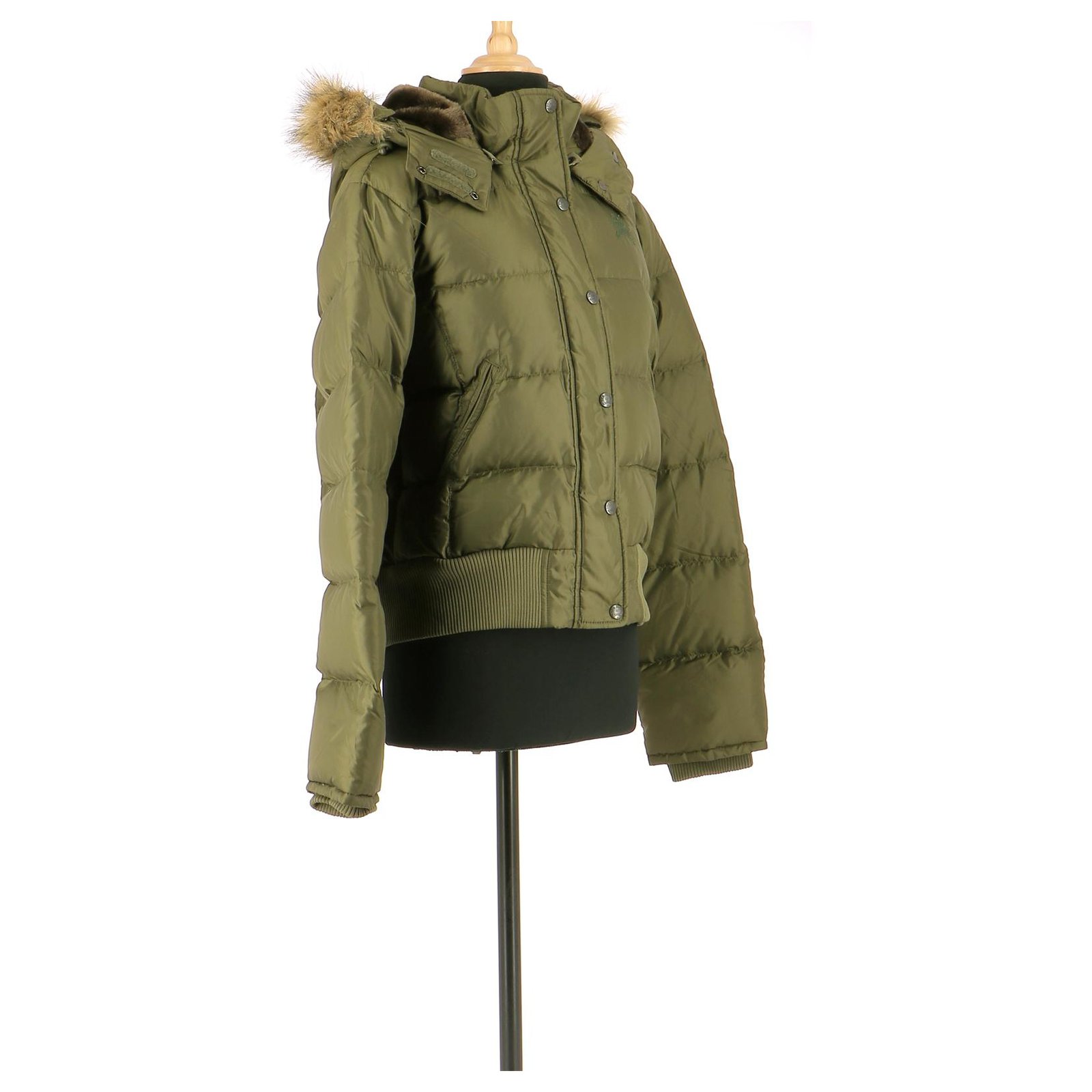 Ralph Lauren Down jacket / Parka Khaki Polyester ref.153121 - Joli Closet