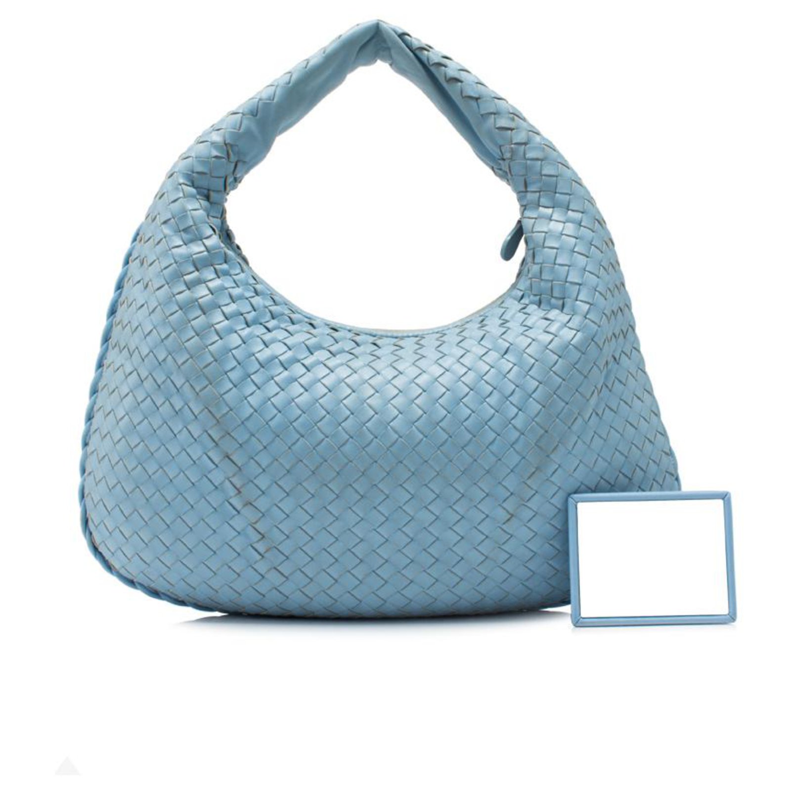 Bottega Veneta Blue Leather Ladies Shoulder Hobo Bag - Chronostore