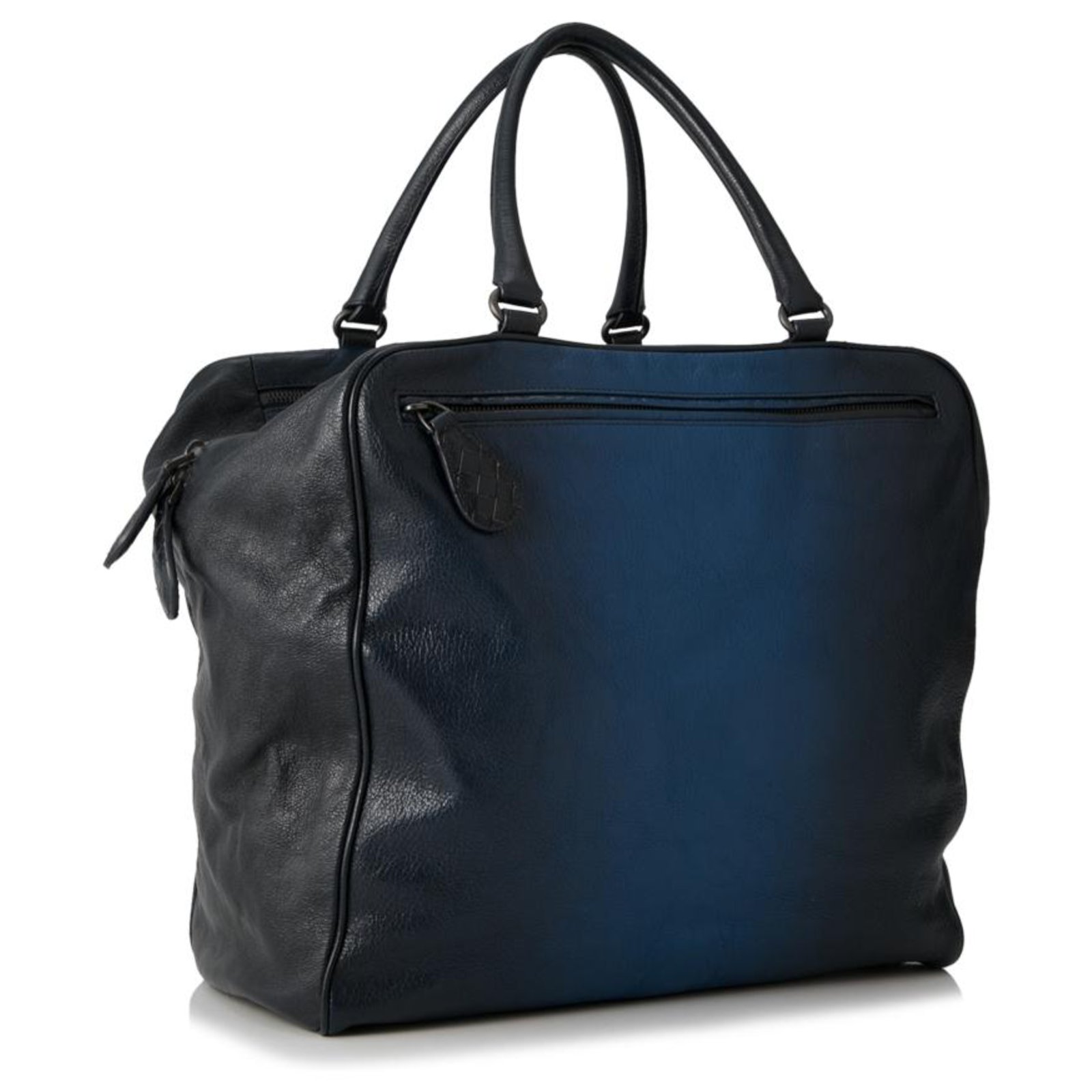 Bottega Veneta Black Goatskin Madras Sfumato Brera Bag Blue Leather  ref.153727 - Joli Closet