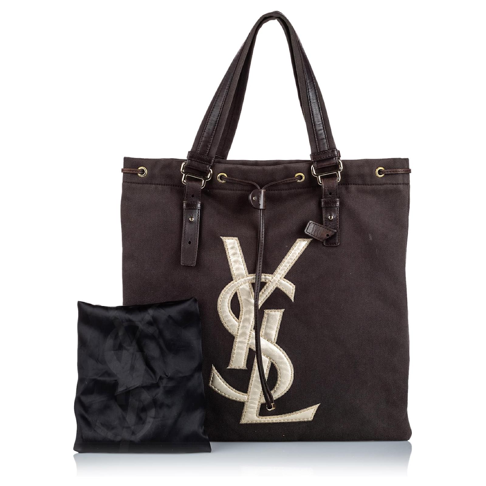 YSL 25S Y TOTE 50 IN CARAMEL CALFSKIN GOLD HARDWARE