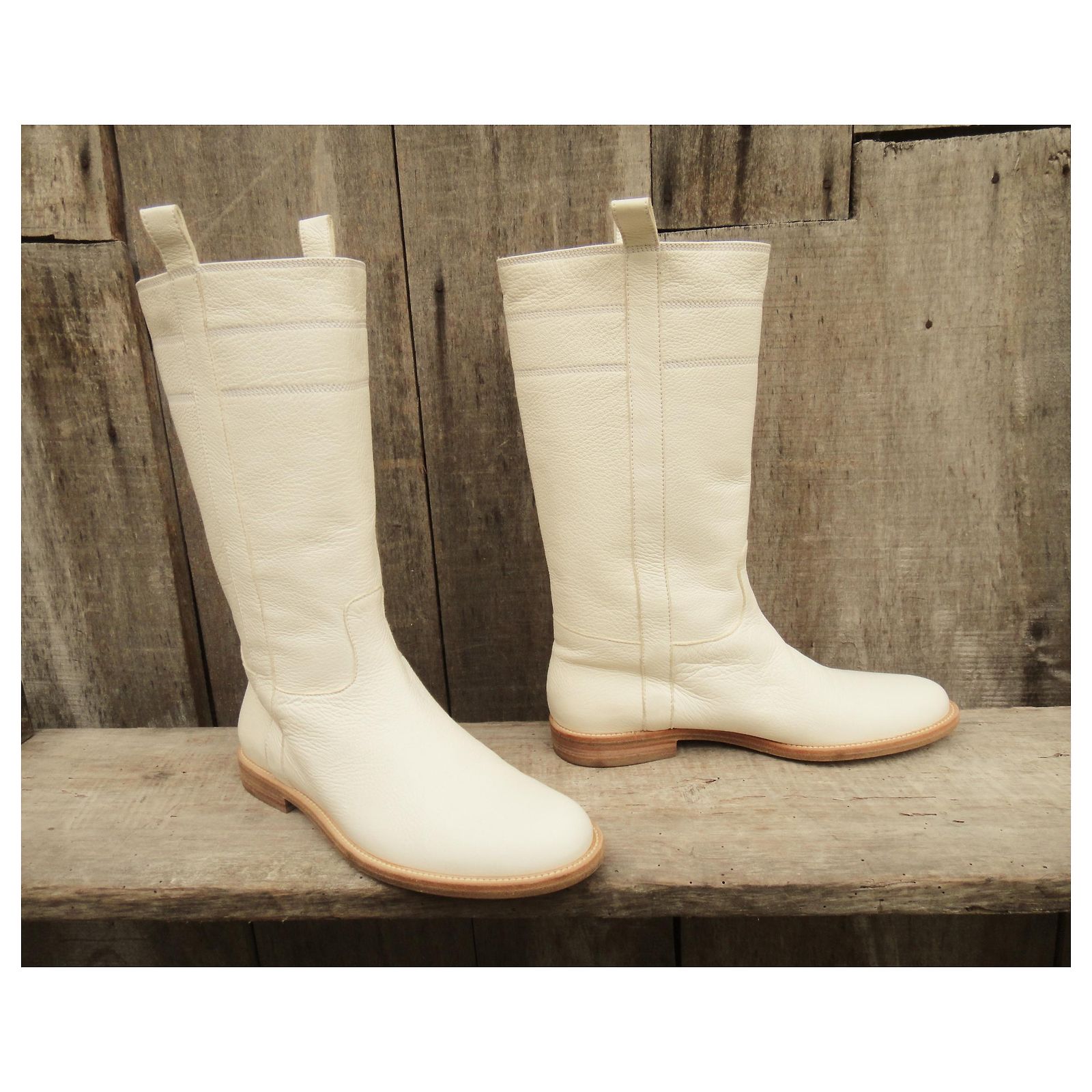 Bottes Sartore En Cuir Noir - Taille EU 35.5 - Portées 1 Semaine - Comme Neuves