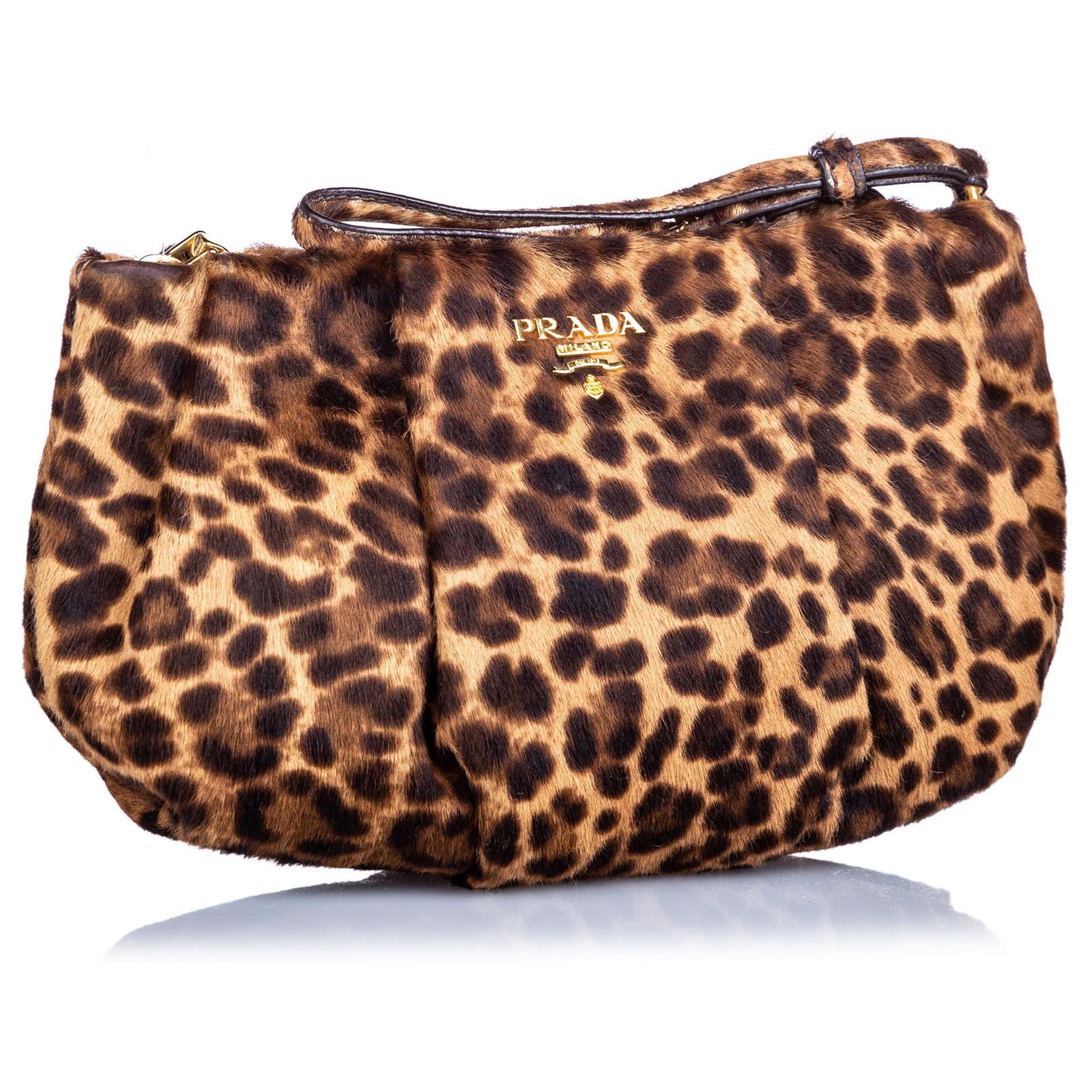 prada leopard clutch