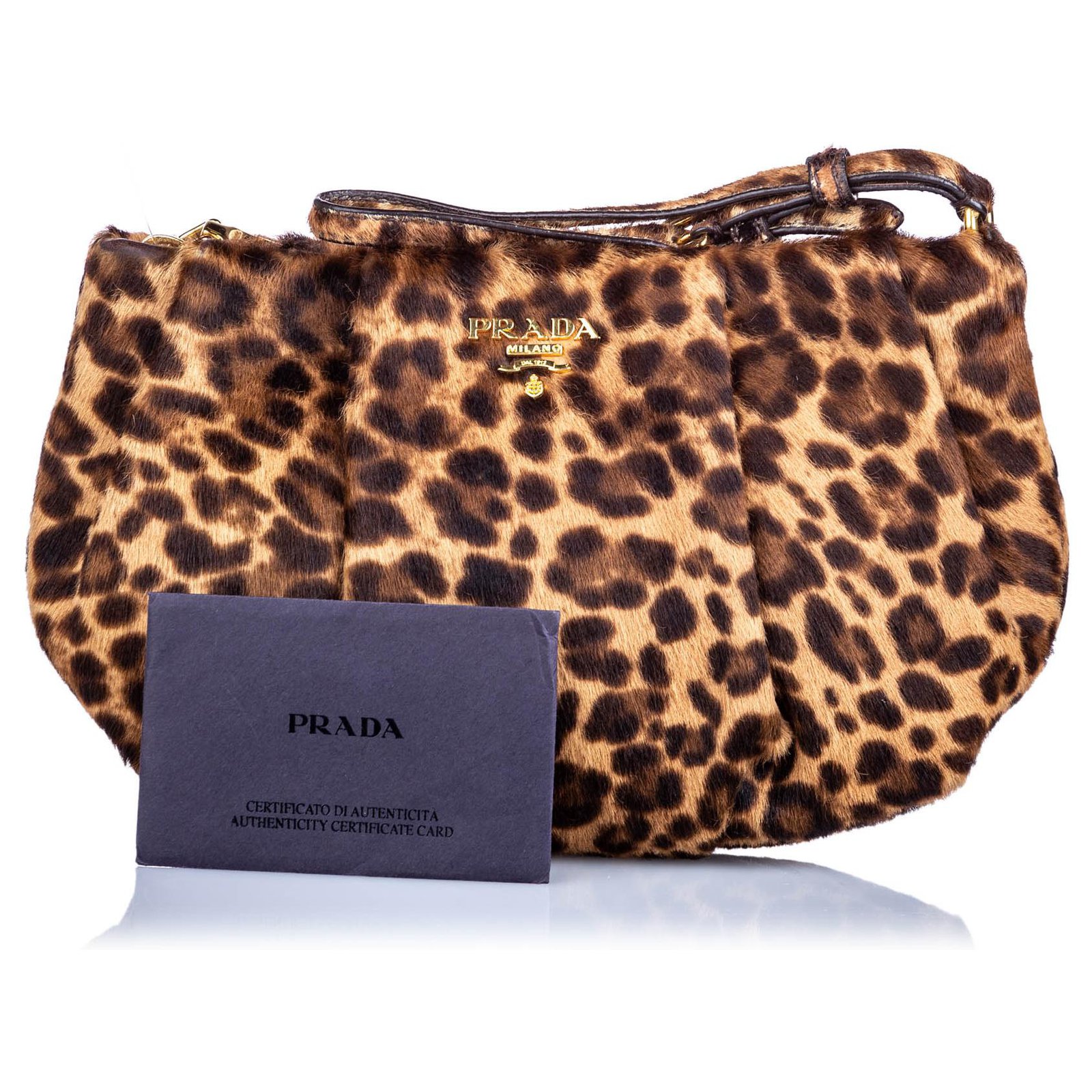 prada leopard clutch