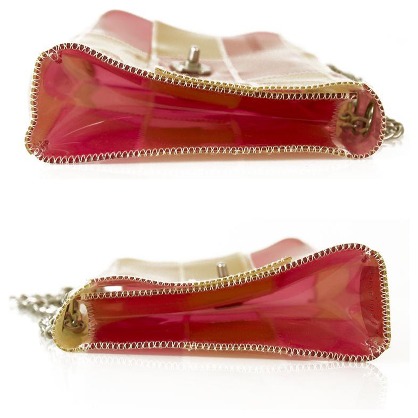 Chanel Classic Flap Naked Patchwork Clear Pink & Beige Vinyl Shoulder Bag  Plastic ref.154286 - Joli Closet