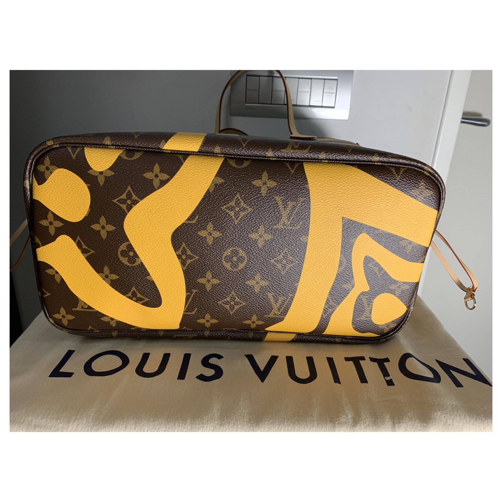 Louis Vuitton Neverfull Monogram Tahitienne Cancun MM Yellow