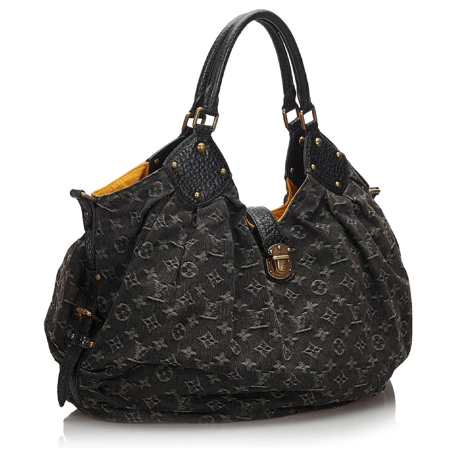 LOUIS VUITTON Denim Mahina XS Black 1169093