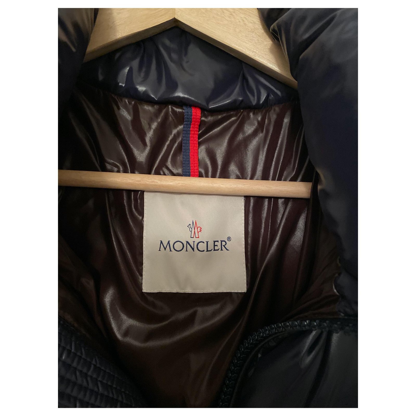 moncler maya jacket dark blue