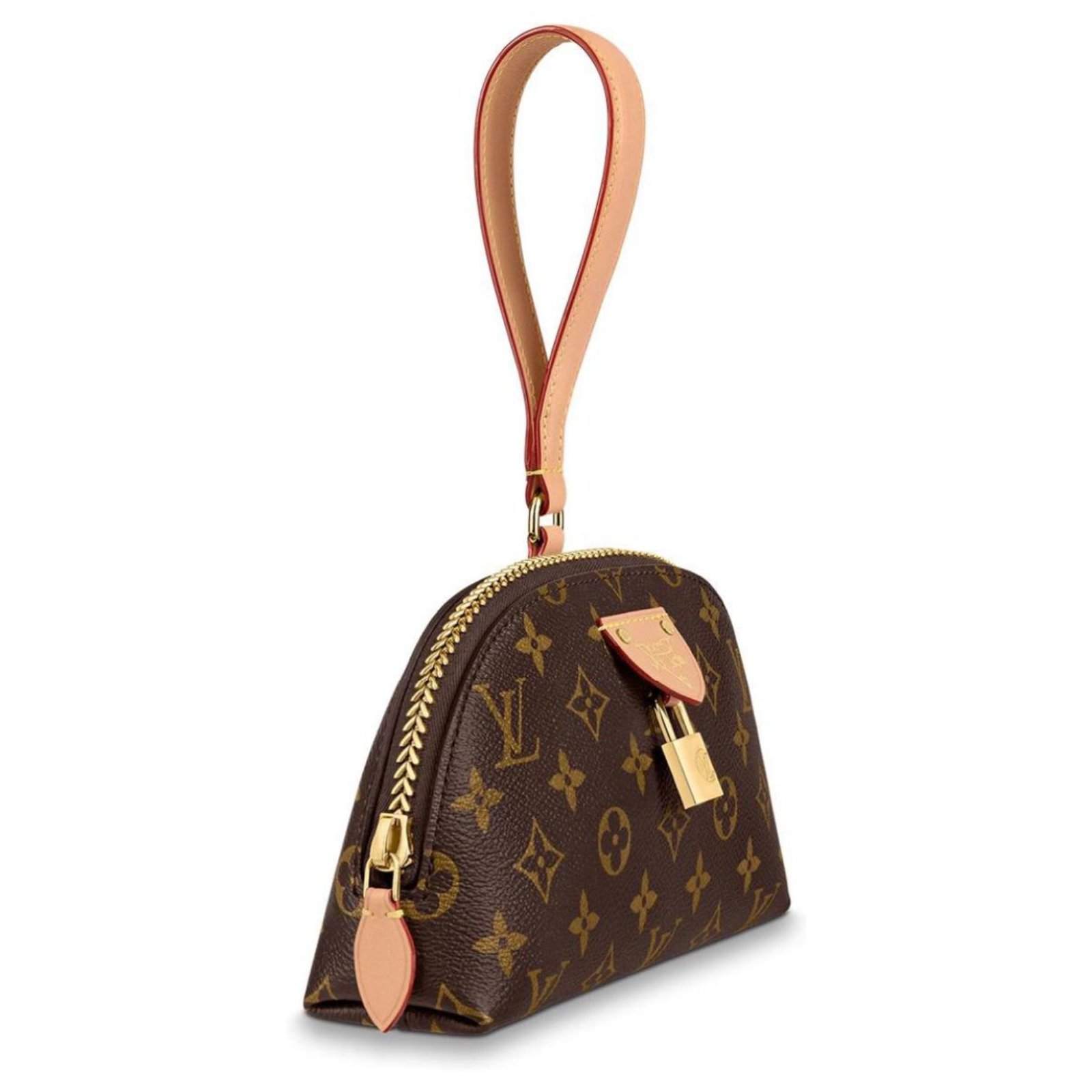 Moon pochette leather handbag Louis Vuitton Brown in Leather