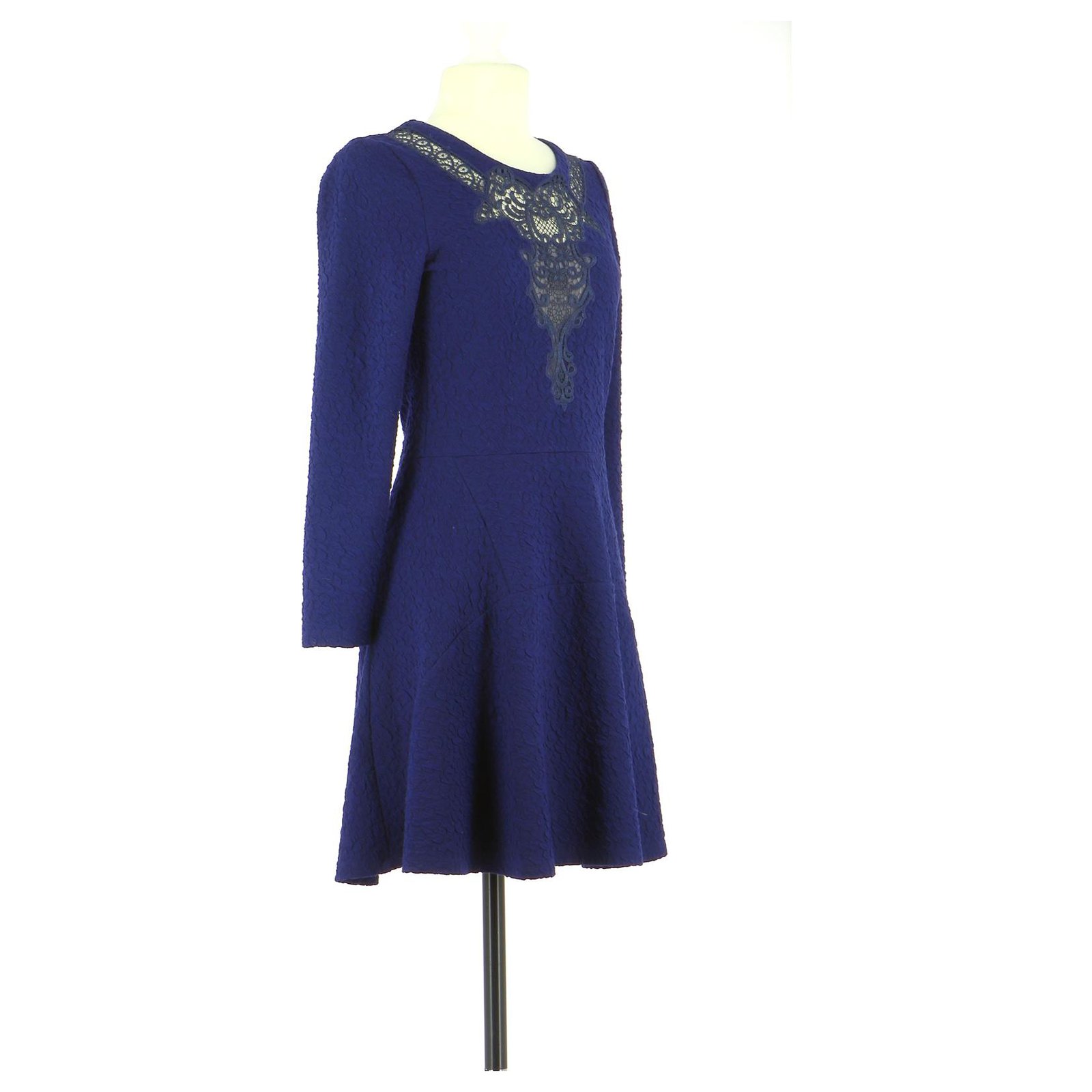 The Kooples robe Navy blue Polyester ref.155449 - Joli Closet