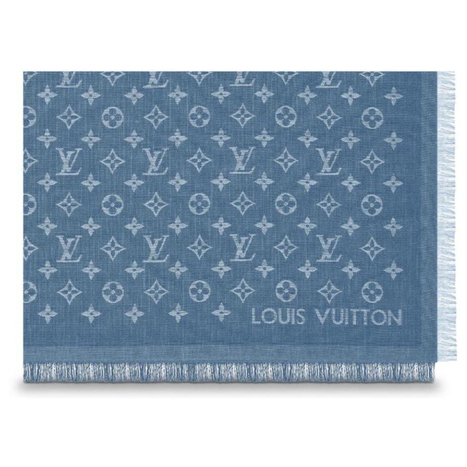 Louis Vuitton Mens Scarves, Blue