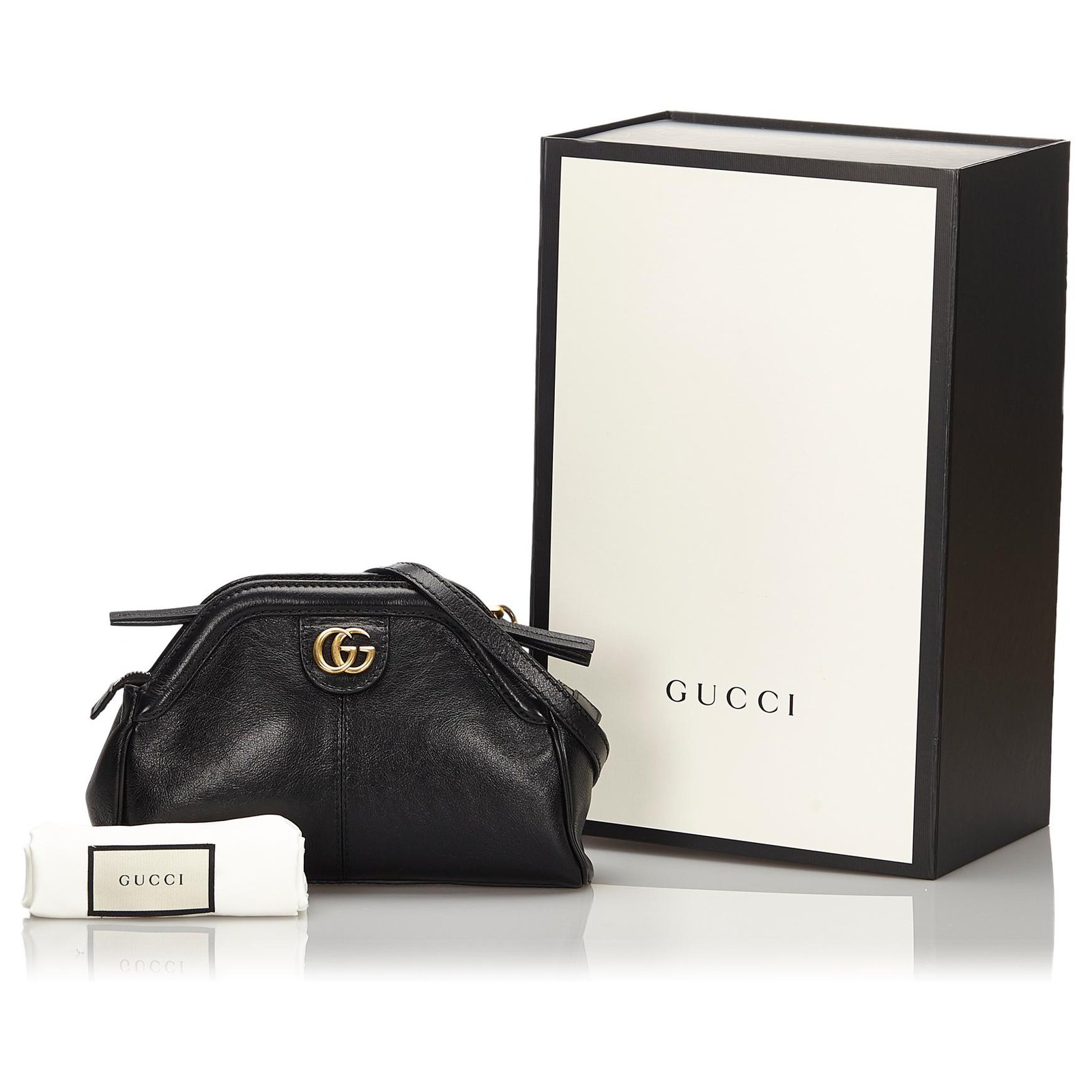 Gucci Sac bandoulière Gucci Arli en daim noir Suede ref.988833 - Joli Closet