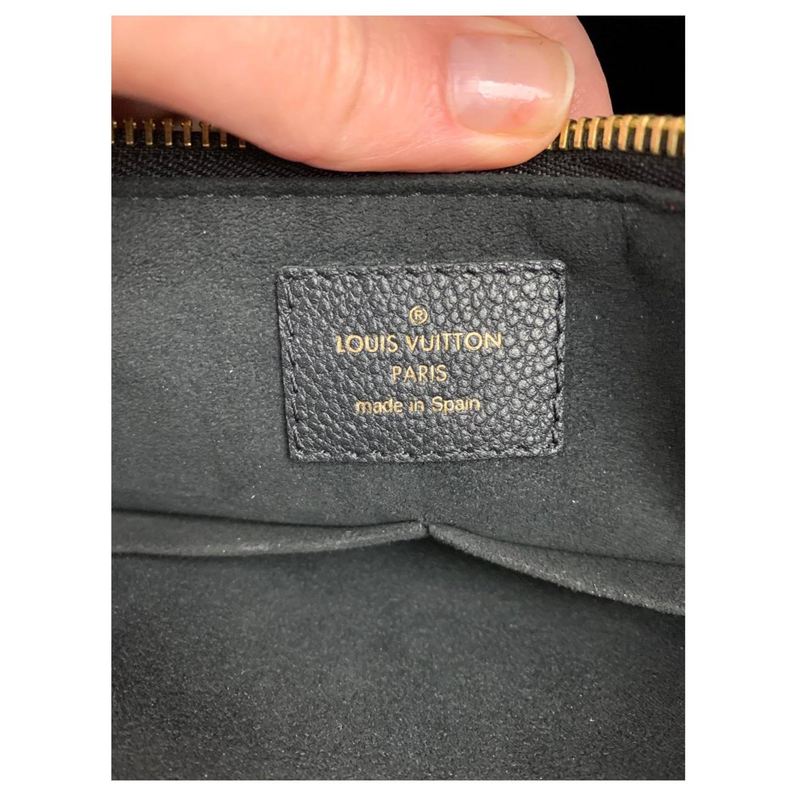 Louis Vuitton Surene Black Leather ref.156395 - Joli Closet