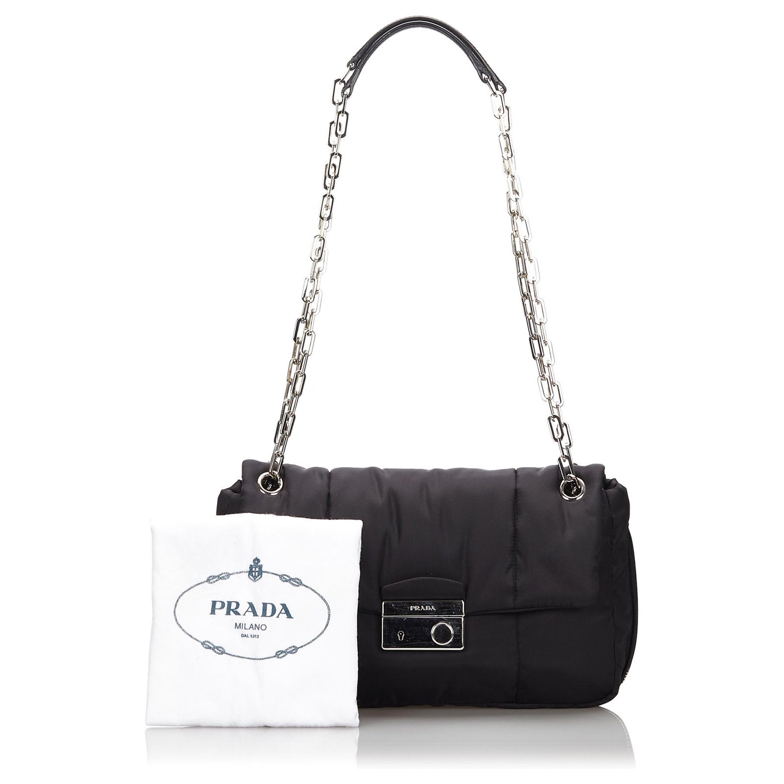 Prada Black Tessuto Handbag Nylon Cloth ref.962158 - Joli Closet