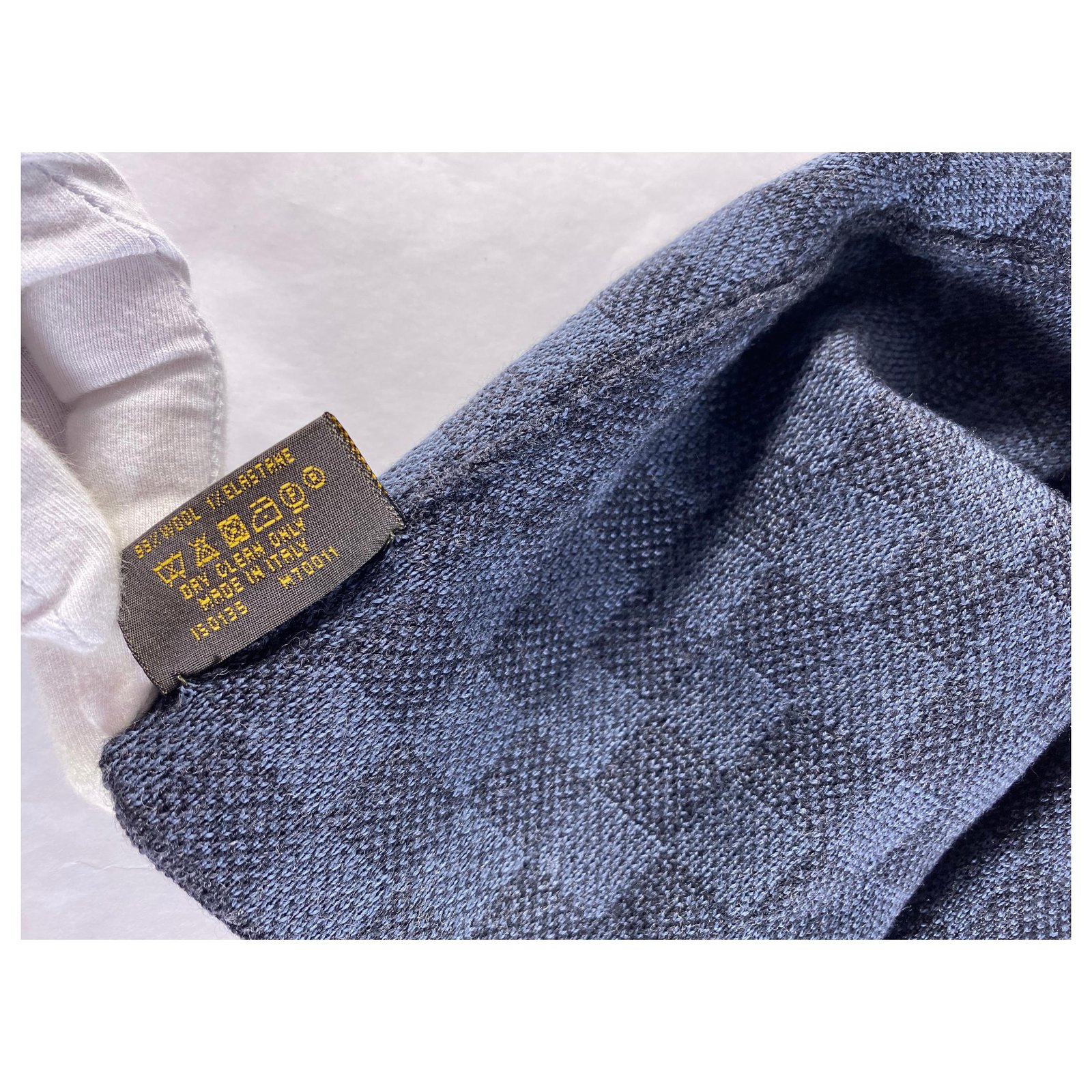 Louis Vuitton Bonnets Bonnets Coton Jean Bleu ref.214258 - Joli Closet