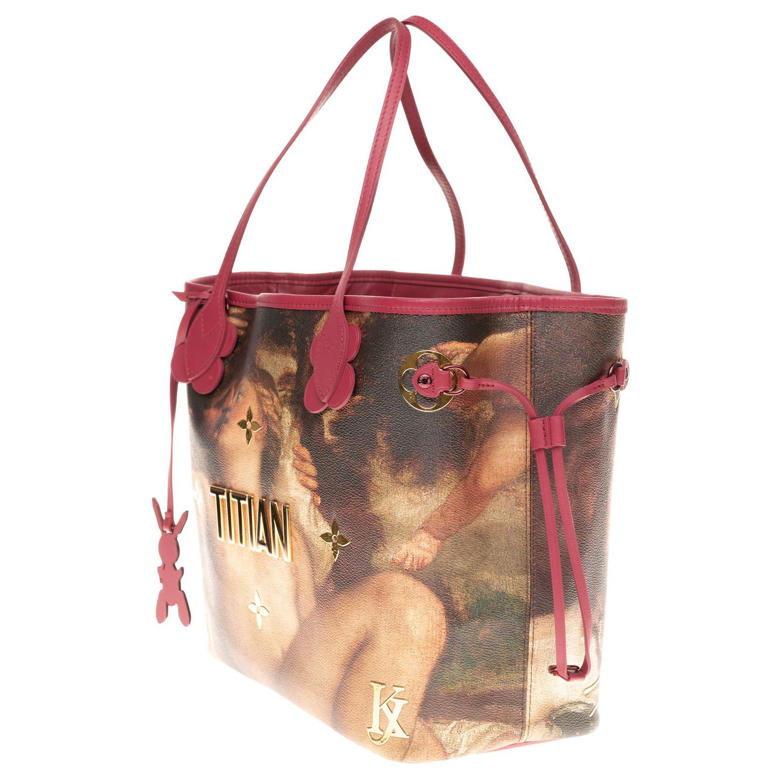 Louis Vuitton Neverfull NM Tote Limited Edition Jeff Koons Da Vinci Print  Canvas MM - ShopStyle