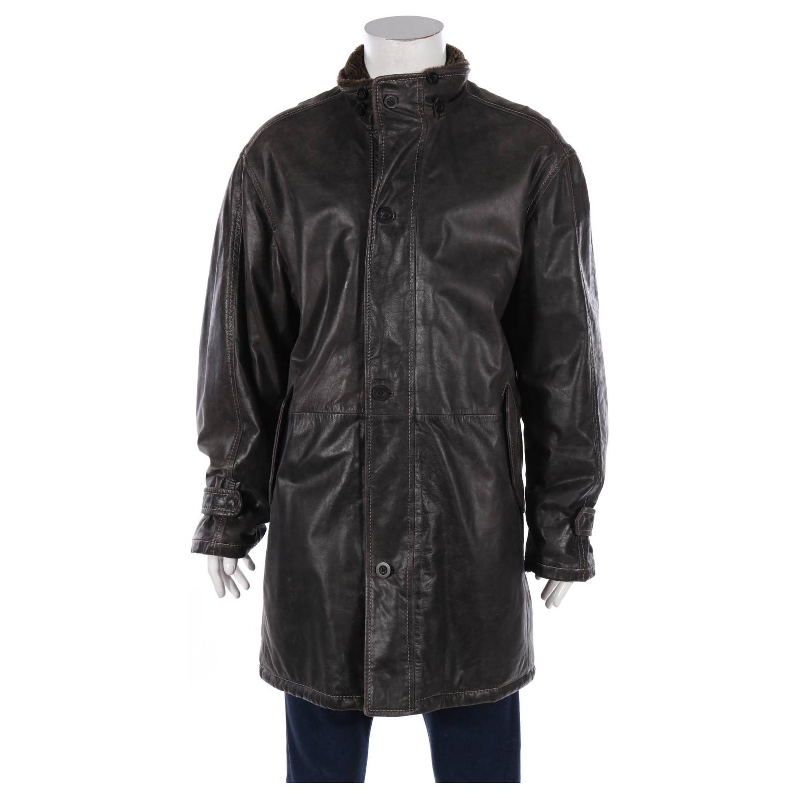 Lawrence Grey Blazers Jackets Dark grey Leather ref.158320 - Joli Closet