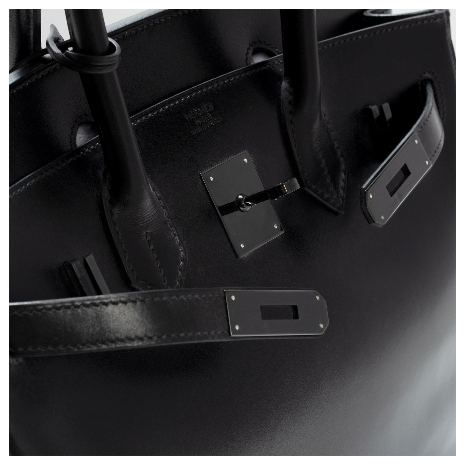 Hermès Birkin 25 Schwarz Leder ref.270375 - Joli Closet