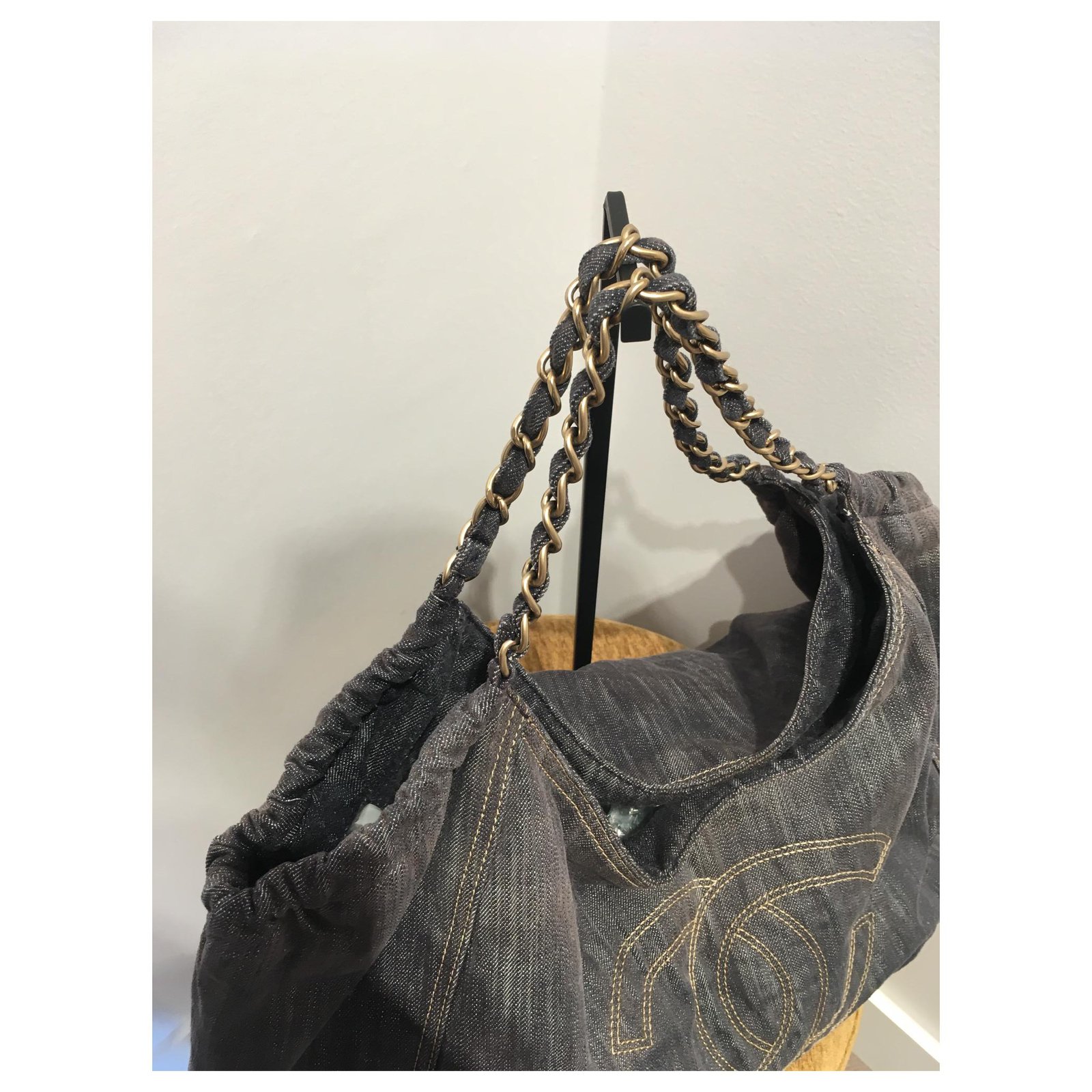 Chanel Coco cabas denim XL tote, Luxury, Bags & Wallets on Carousell