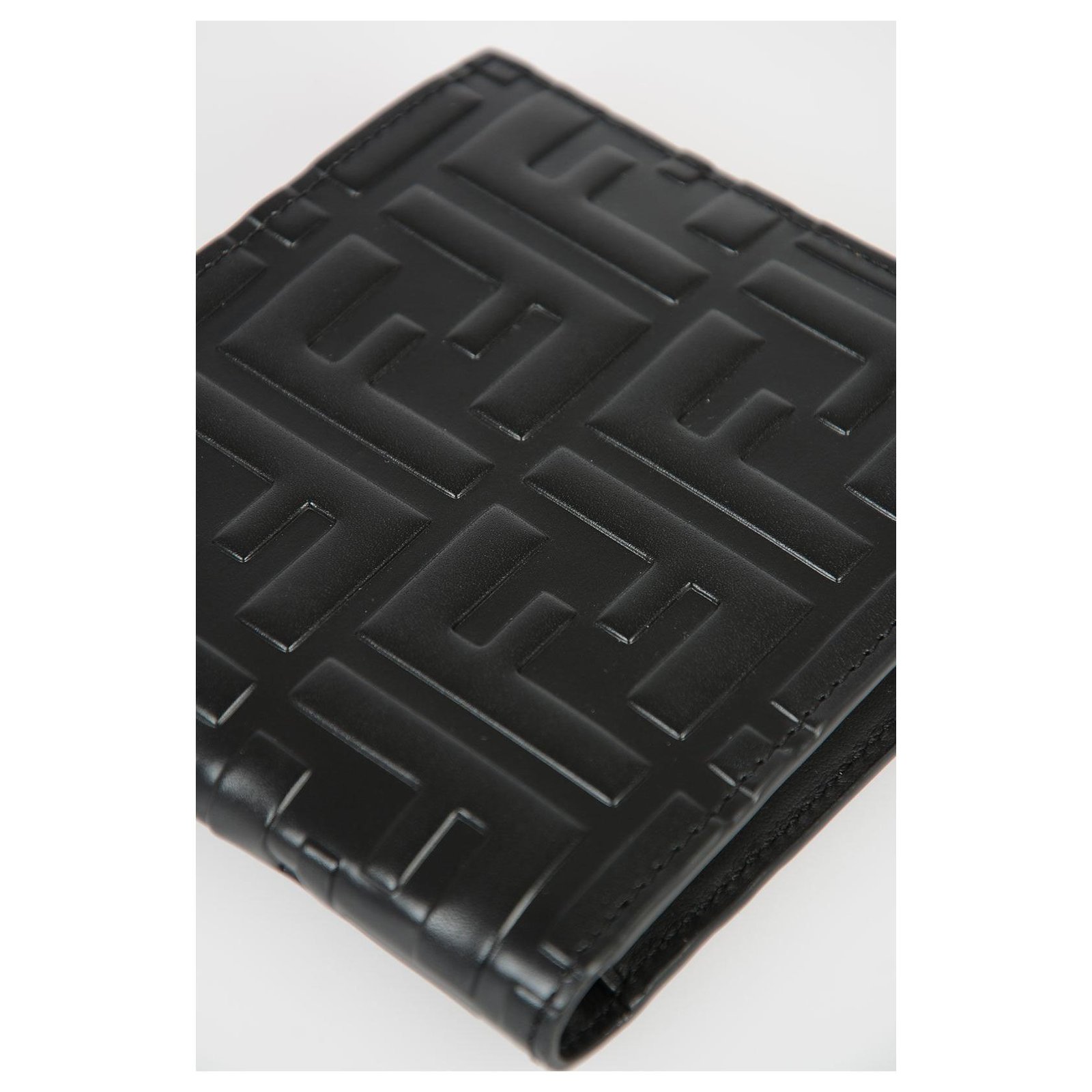 Fendi mens wallet new Black Leather ref.141092 - Joli Closet