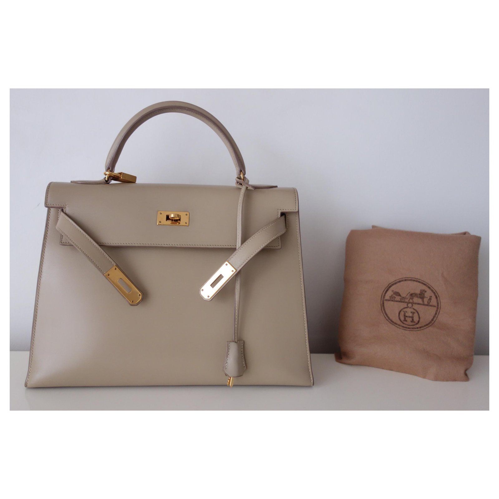Kelly Hermès II bag , template 32 cm, New condition , Jamais porté Grey  Leather ref.213153 - Joli Closet