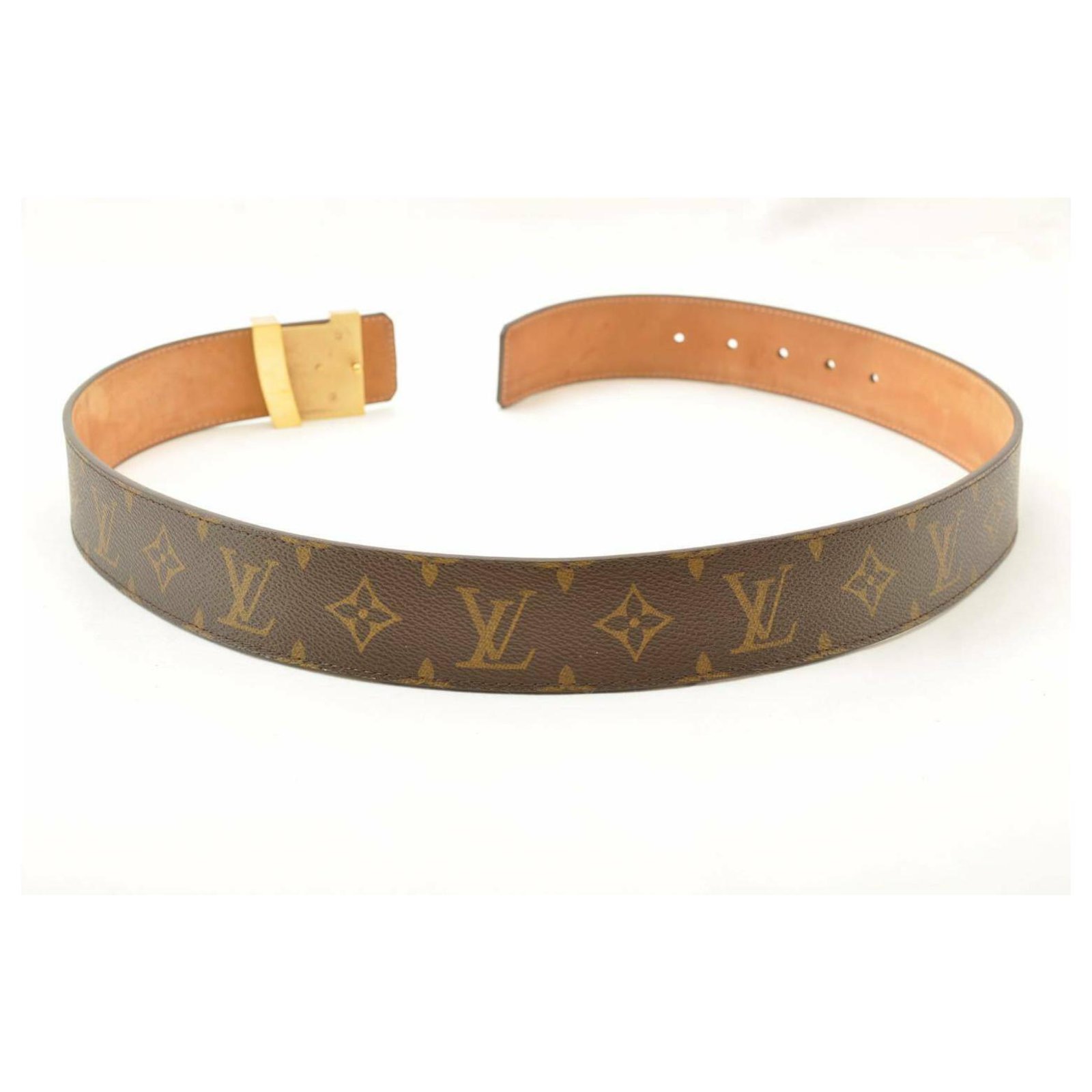 Louis Vuitton Ceinture LV réversible Skatepark Cuir Marron ref.554796 -  Joli Closet