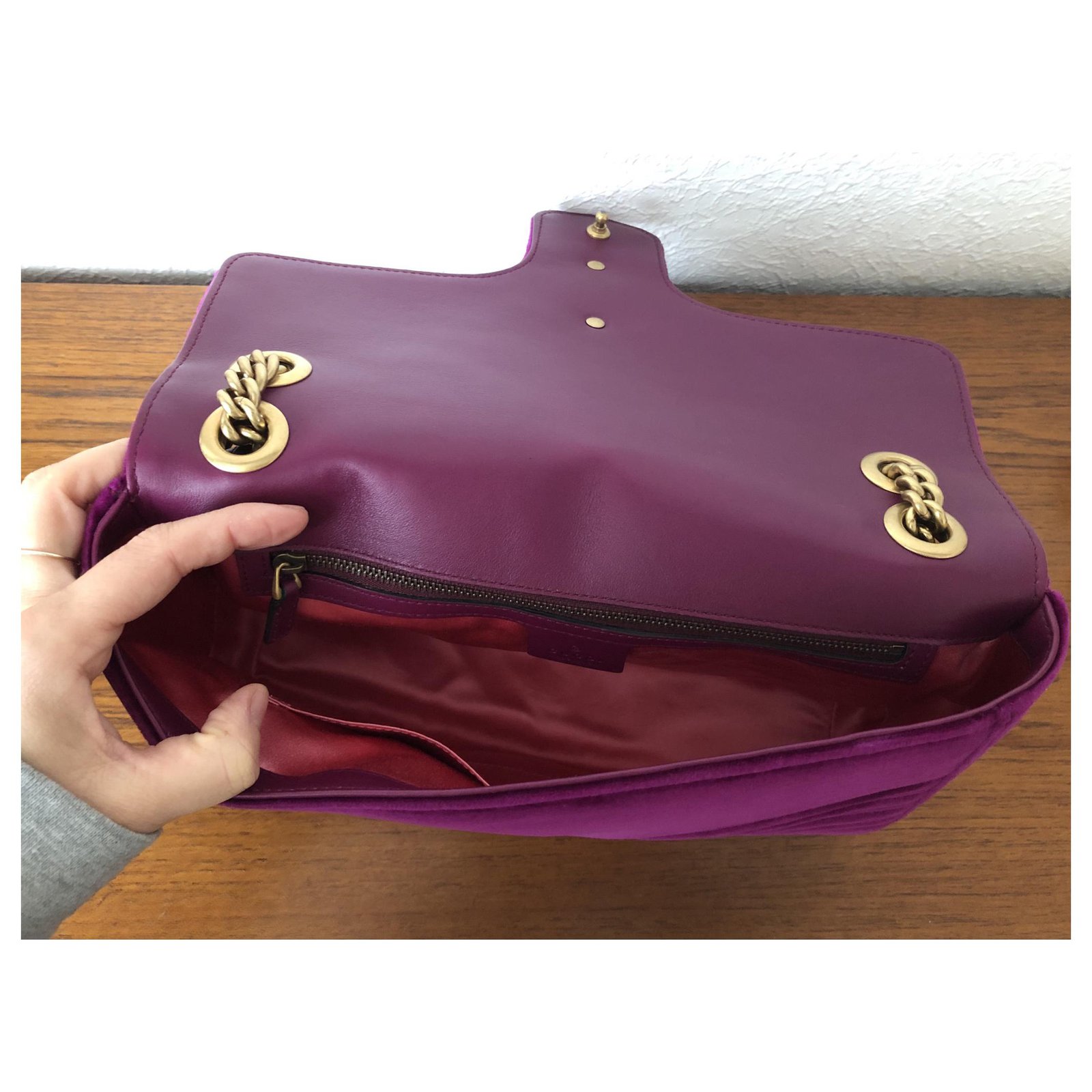 Gucci Handtaschen aus Samt - Lila - 35557575