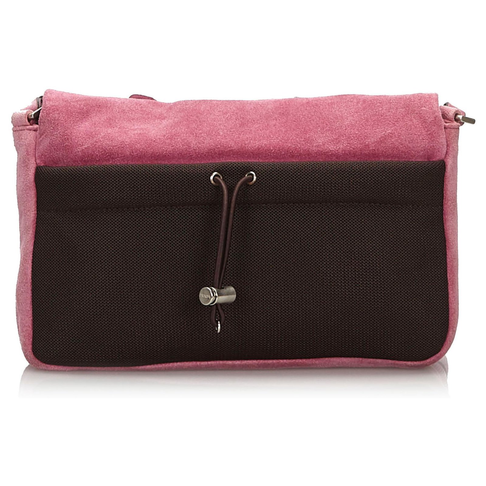 Mini bag Prada Pink in Suede - 33835908