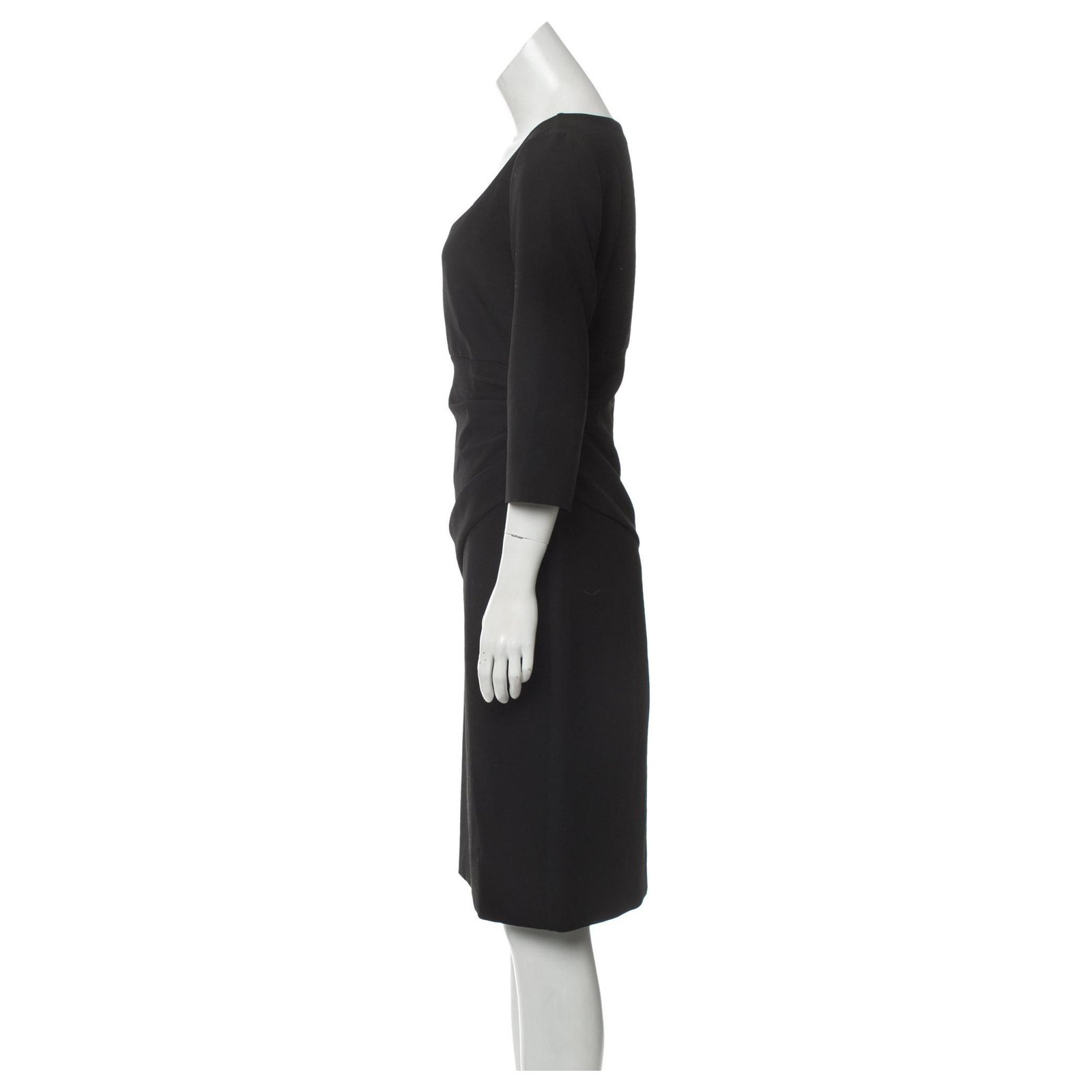 Diane Von Furstenberg Lillian dress Black Cotton Polyester Viscose ref ...