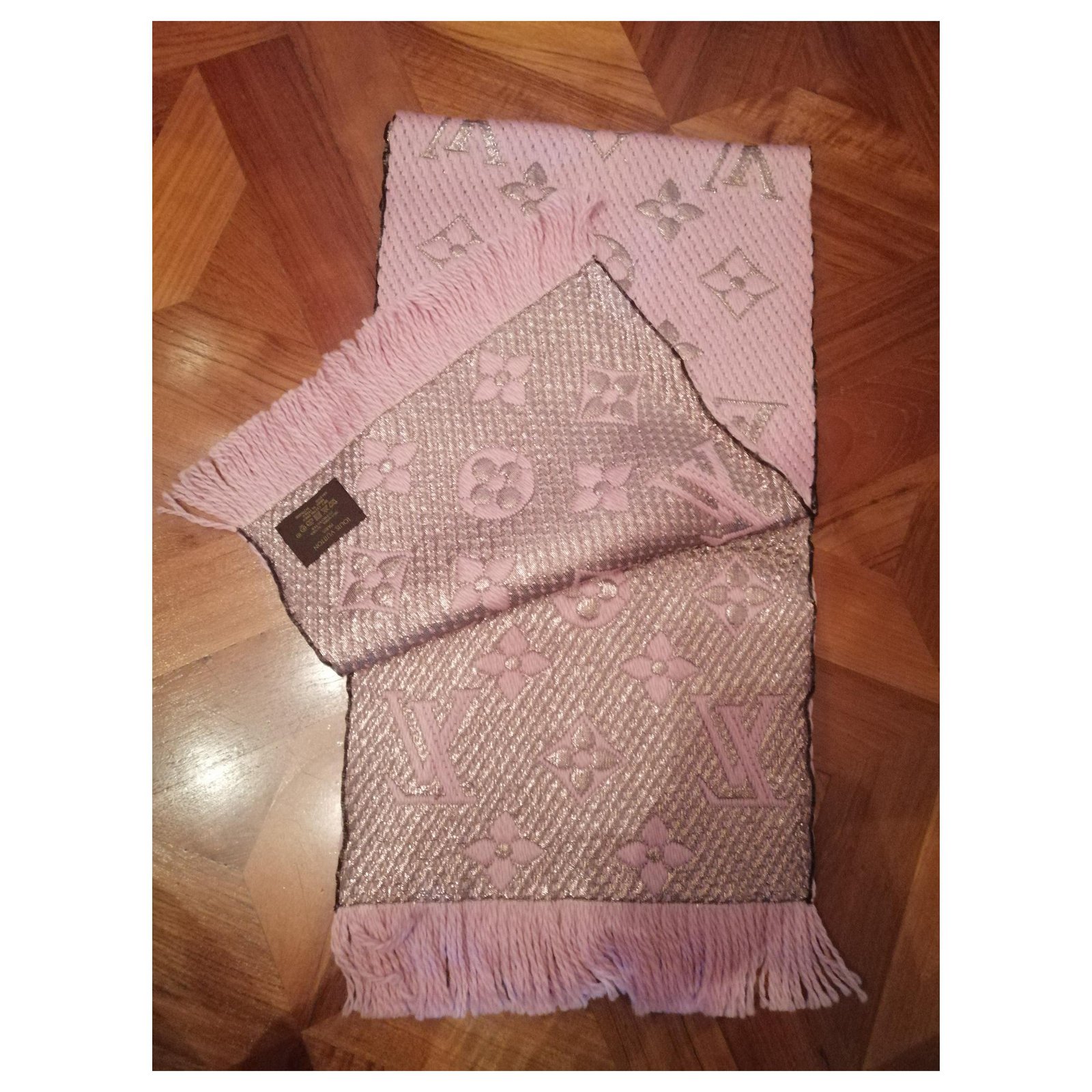 Louis Vuitton Pink Logomania 2019 Scarf