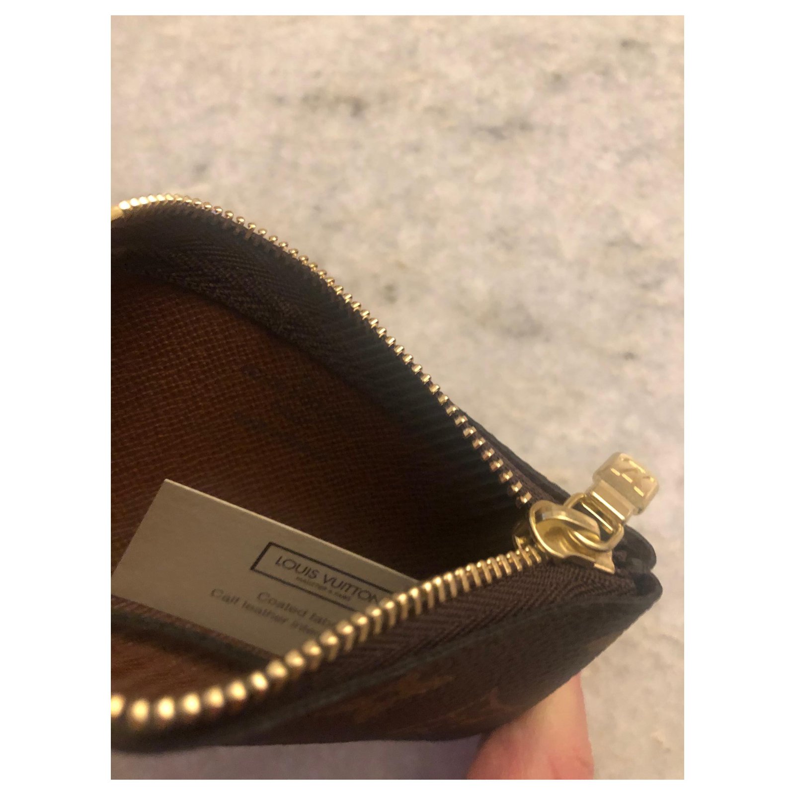 Louis Vuitton key pouch new Brown ref.171557 - Joli Closet