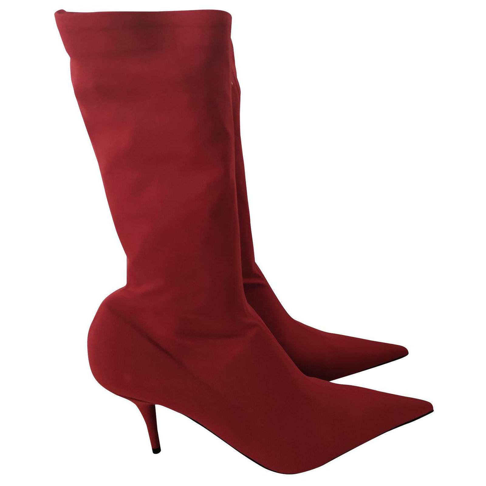 Balenciaga Knife Ankle Boots Red Cloth ref.160282 - Joli Closet