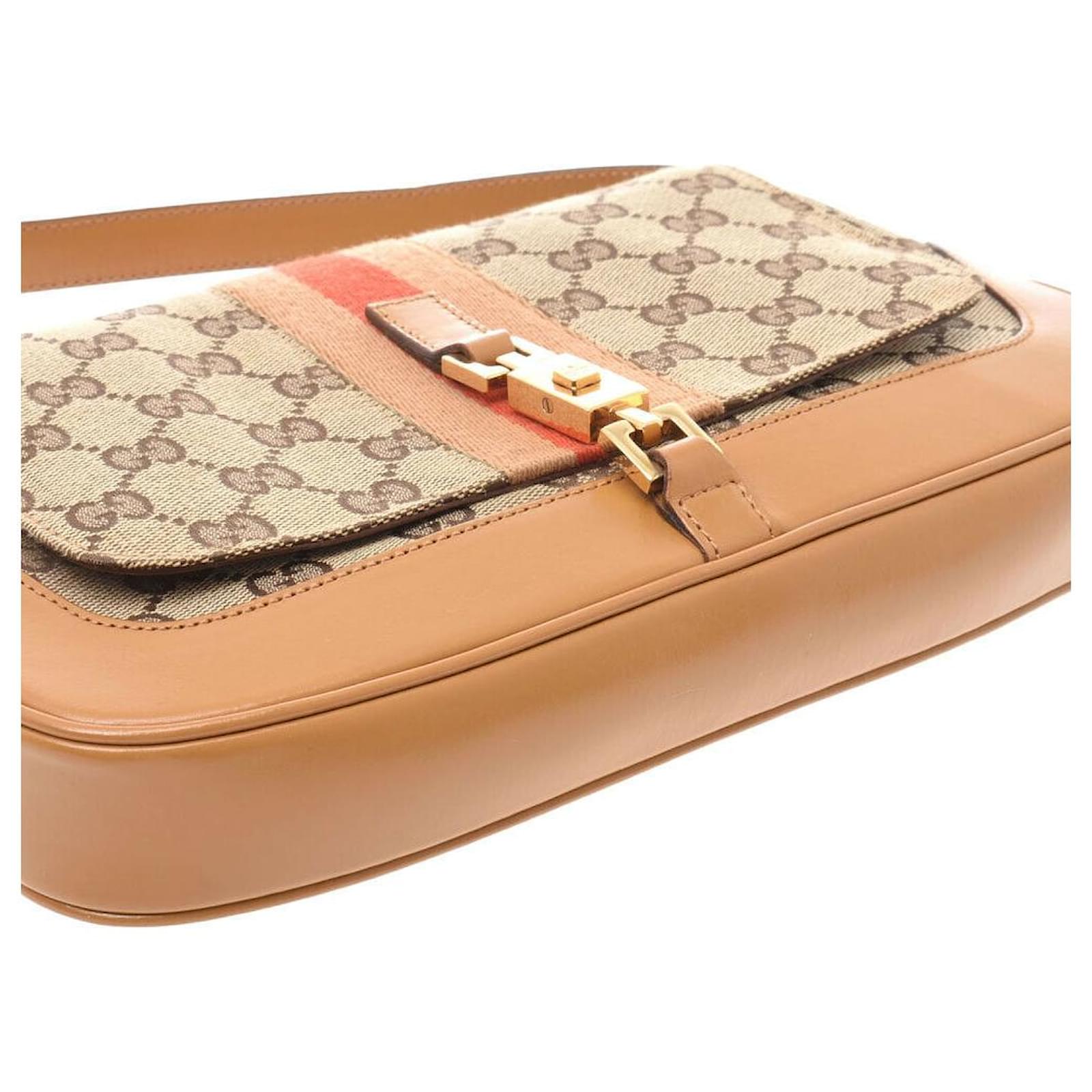 Gucci Vintage Shoulder Bag Beige Cloth ref.160319 Joli Closet