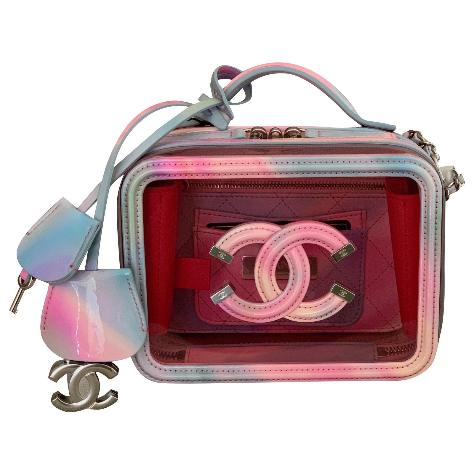 chanel pvc vanity case