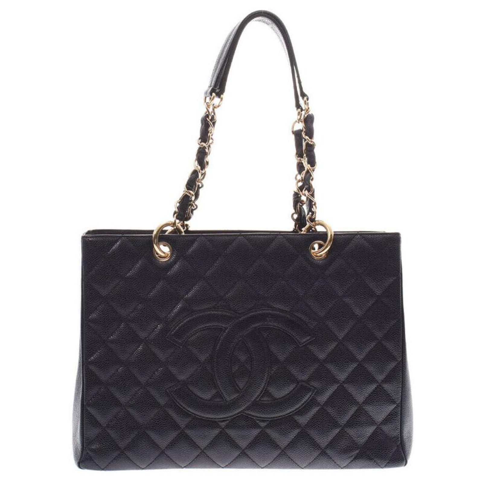 Chanel Vintage Shoulder Bag Black Leather ref.160659 - Joli Closet