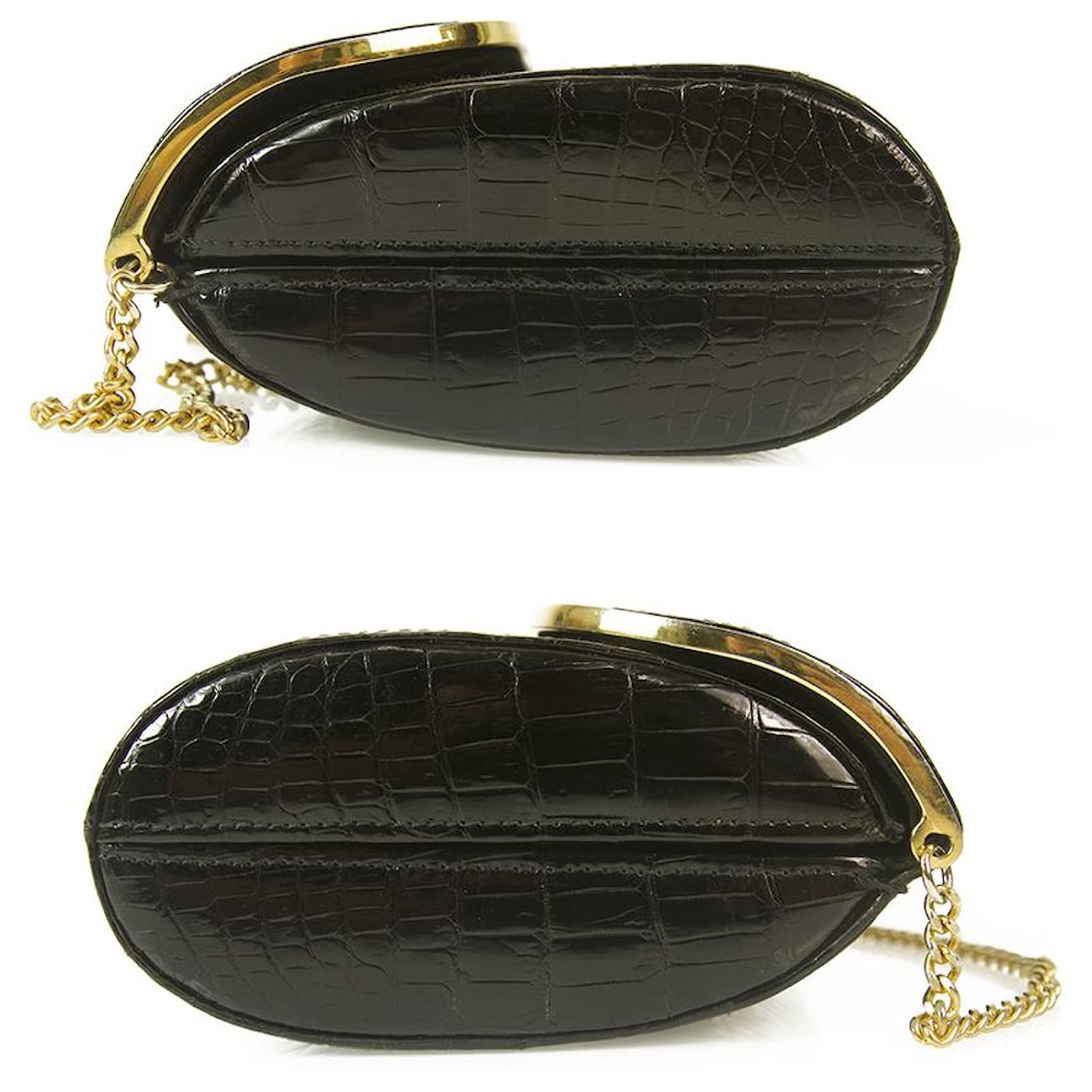 Sac de soirée Chanel Soie Métal Tissu Noir ref.43801 - Joli Closet