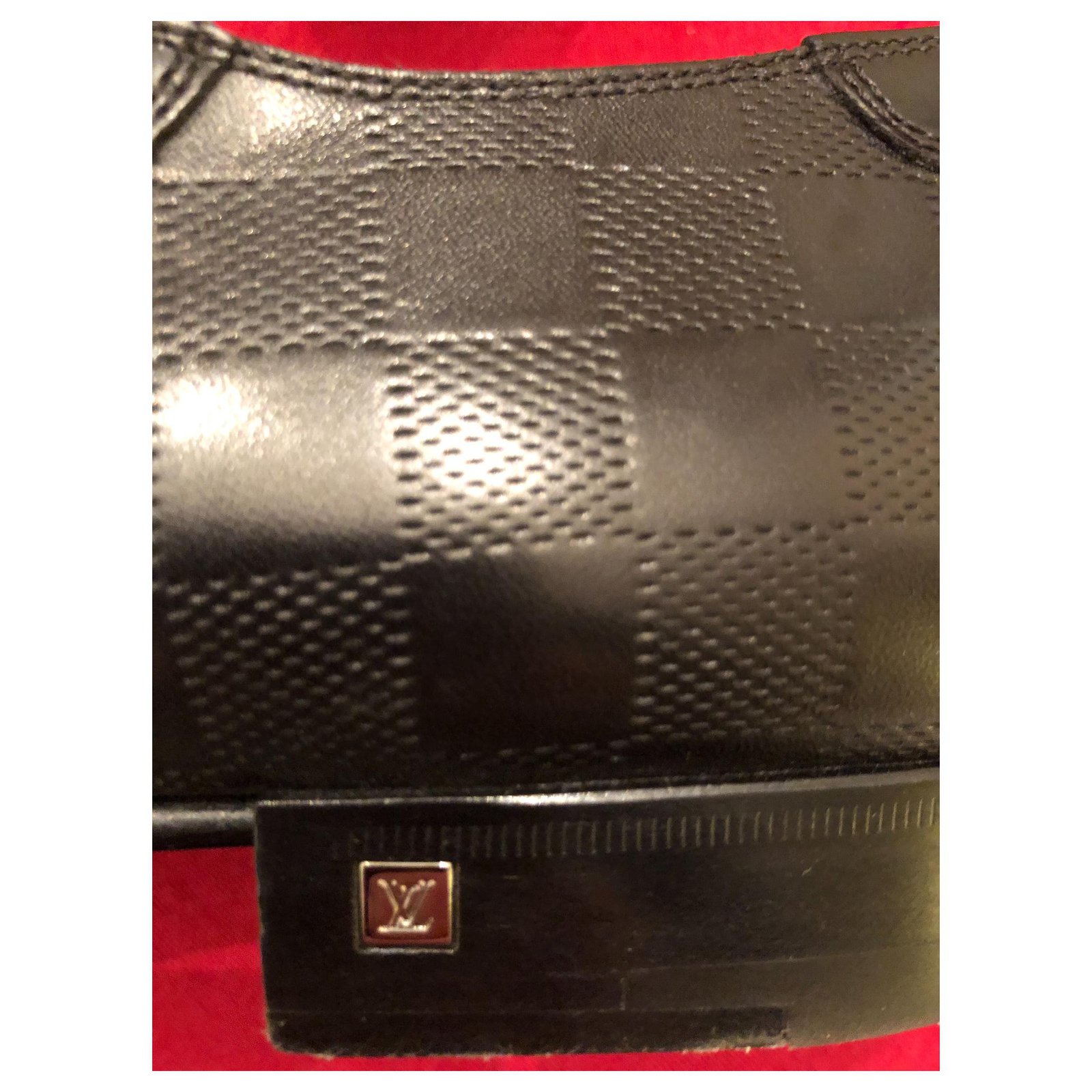 Louis Vuitton Souliers Black Leather ref.160840 - Joli Closet