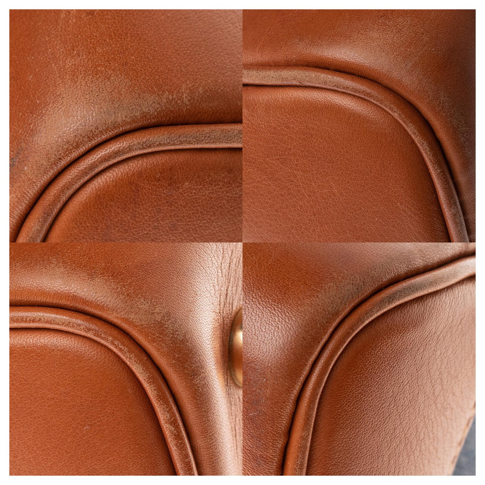 Hermès HERMES BIRKIN 35 bi-material in fawn barenia leather and