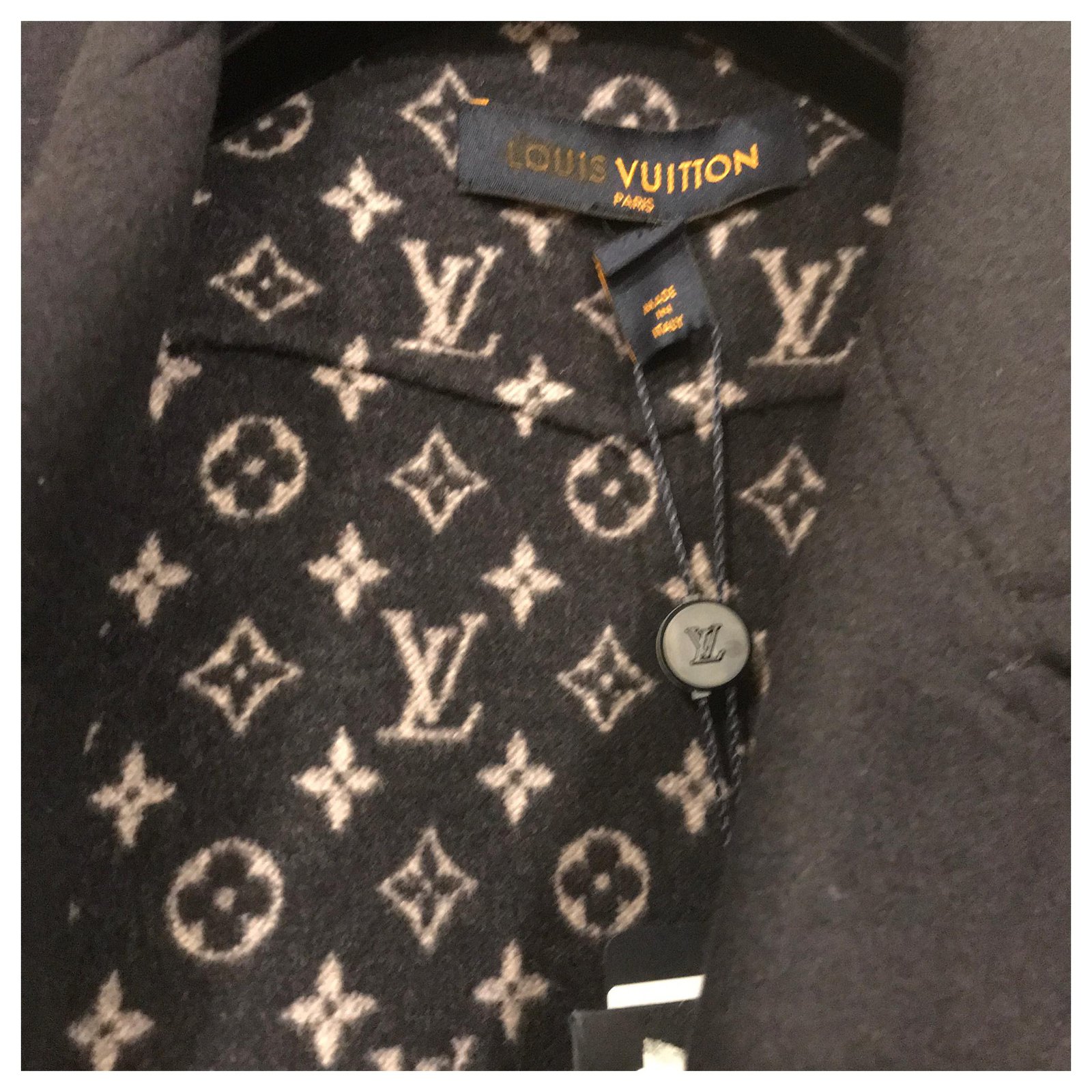 Louis Vuitton Zipper jacket Dark blue Wool ref.160917 - Joli Closet