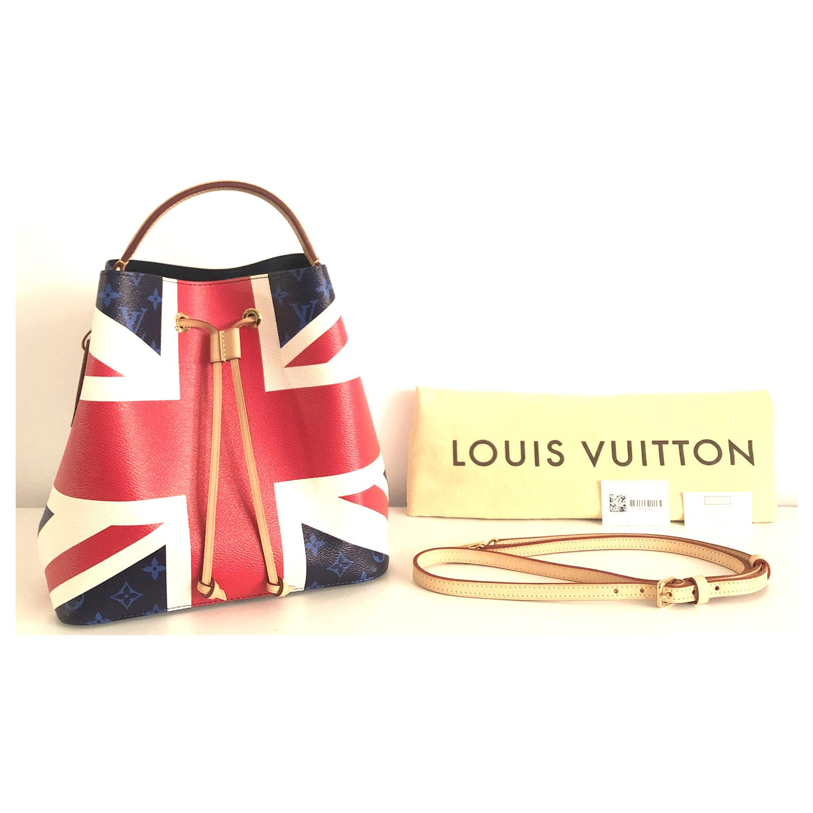 Noe Louis Vuitton Neonate Royal Wedding White Red Blue Cloth ref