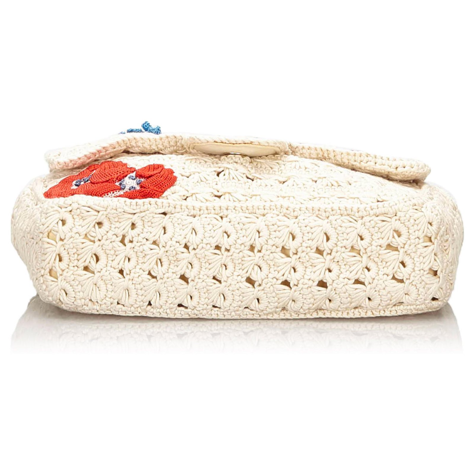 CHANEL Crochet Camellia Small Flap 88857