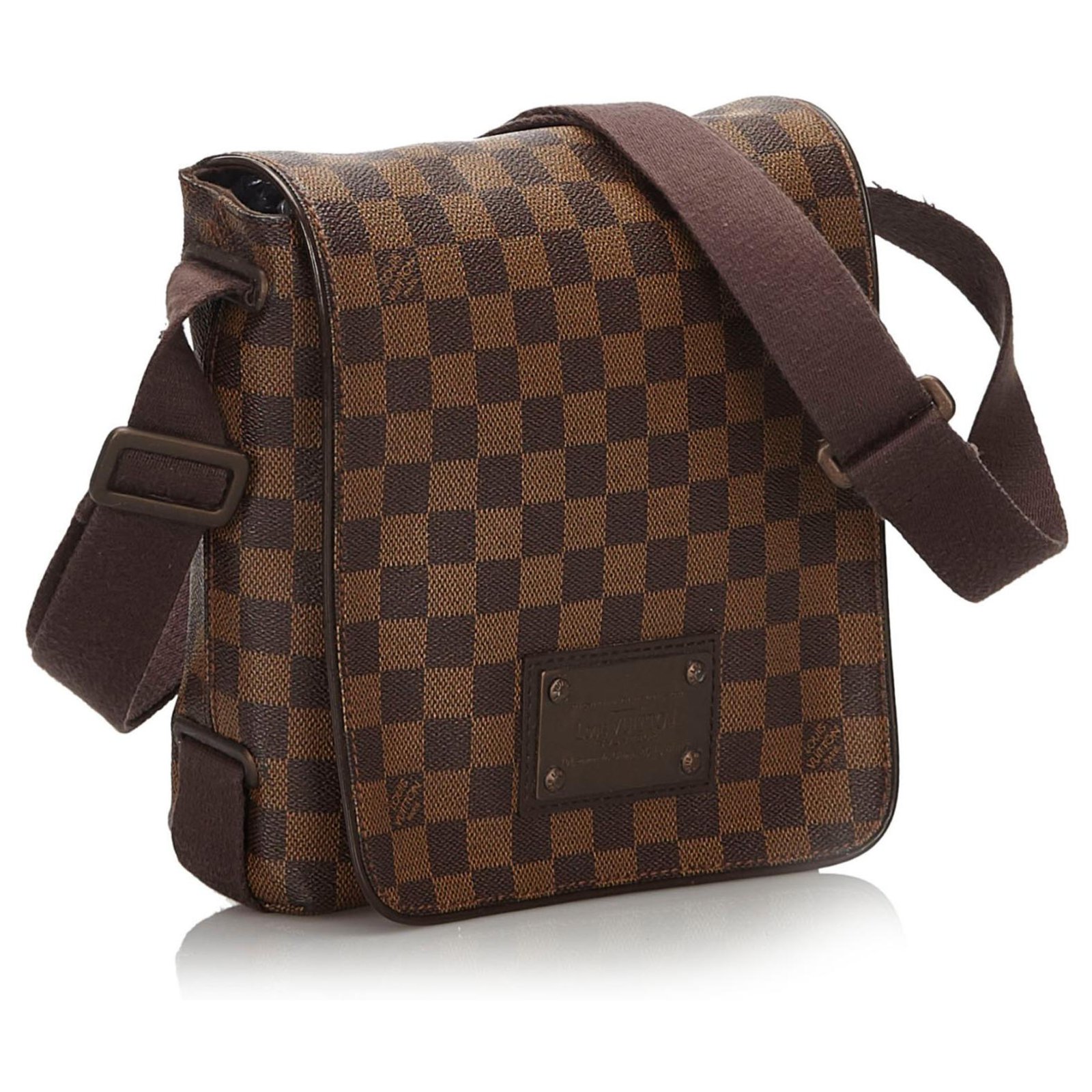 Brooklyn cloth bag Louis Vuitton Brown in Cloth - 22785030
