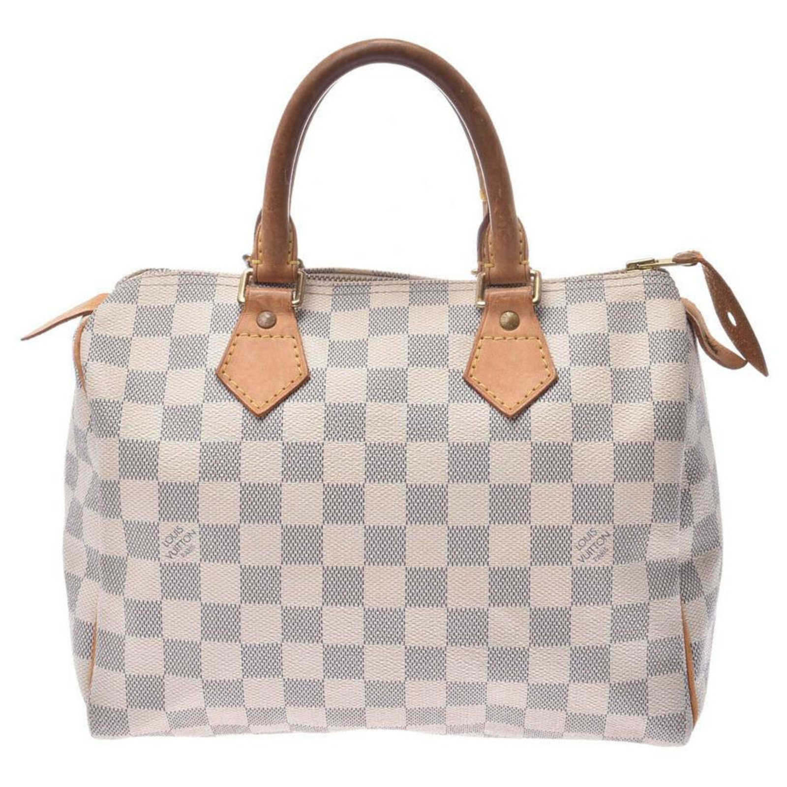 Louis Vuitton Damier Speedy 25 White Cloth ref.161862 - Joli Closet