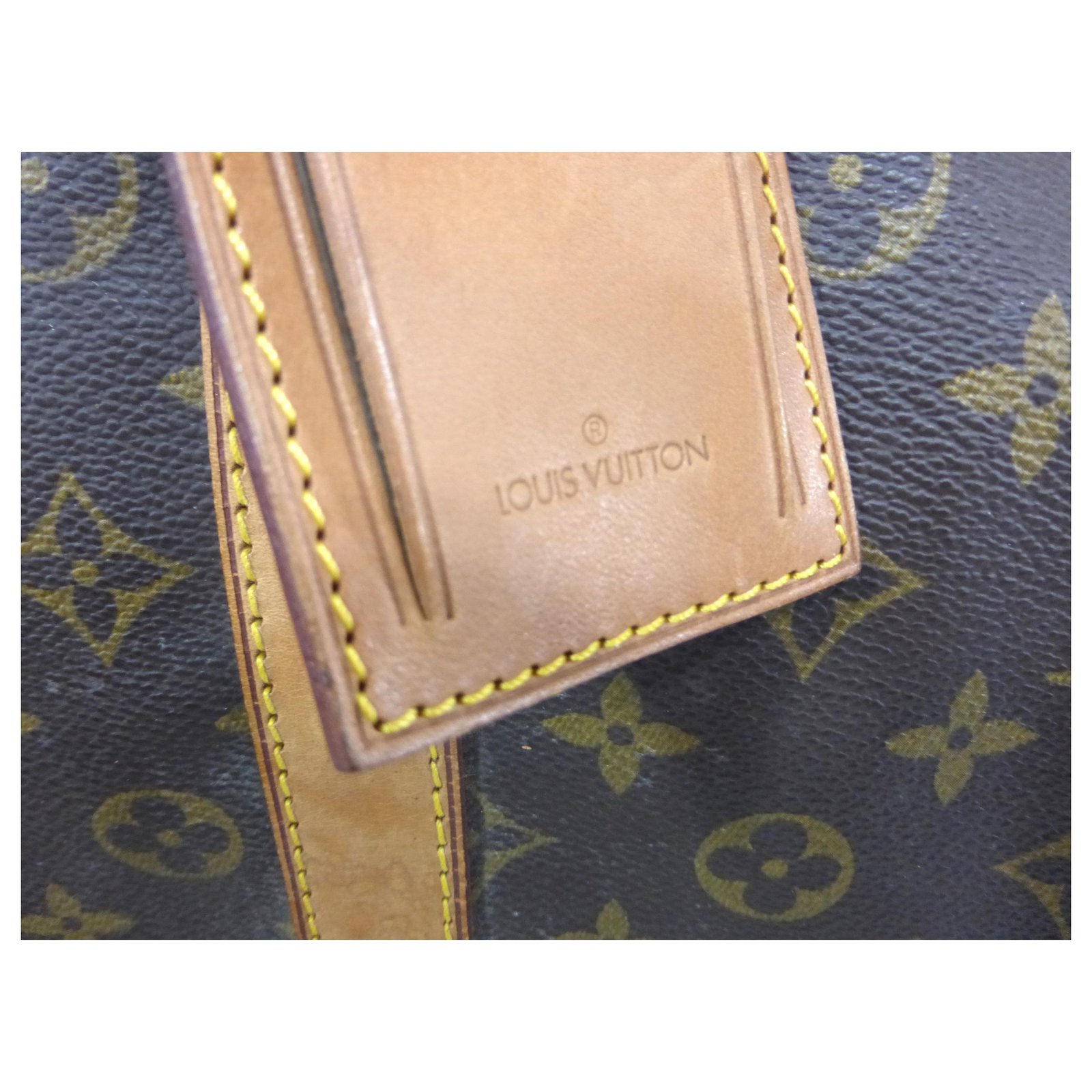 Louis Vuitton keepall 55 monogram shoulder strap Brown Leather ref.122325 -  Joli Closet