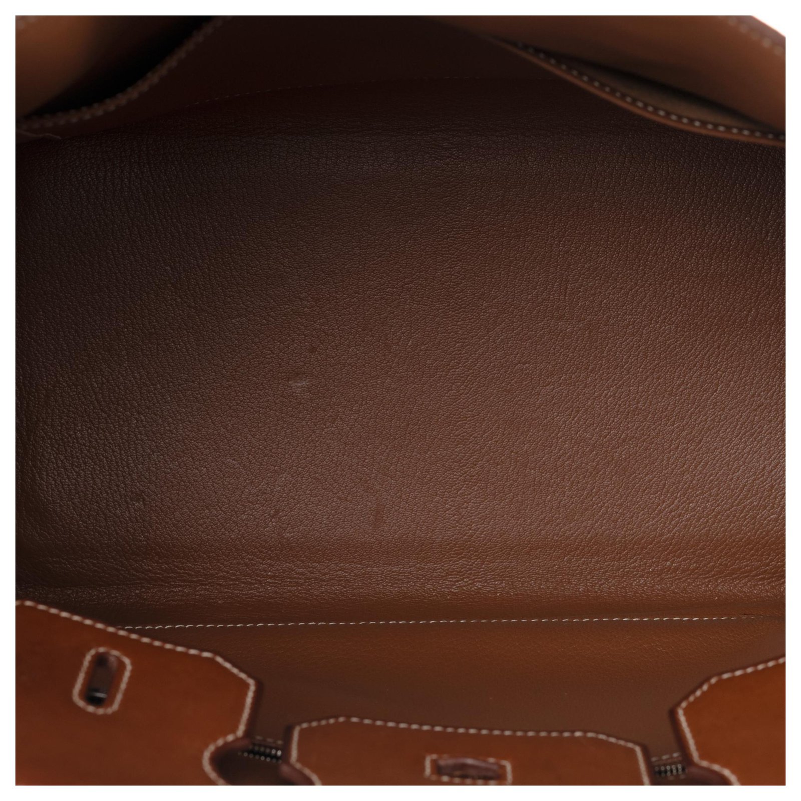 Haut à courroies Hermès Hermes Haut a Courroies 32 in beige canvas and  tawny barenia leather Brown Cloth ref.162328 - Joli Closet