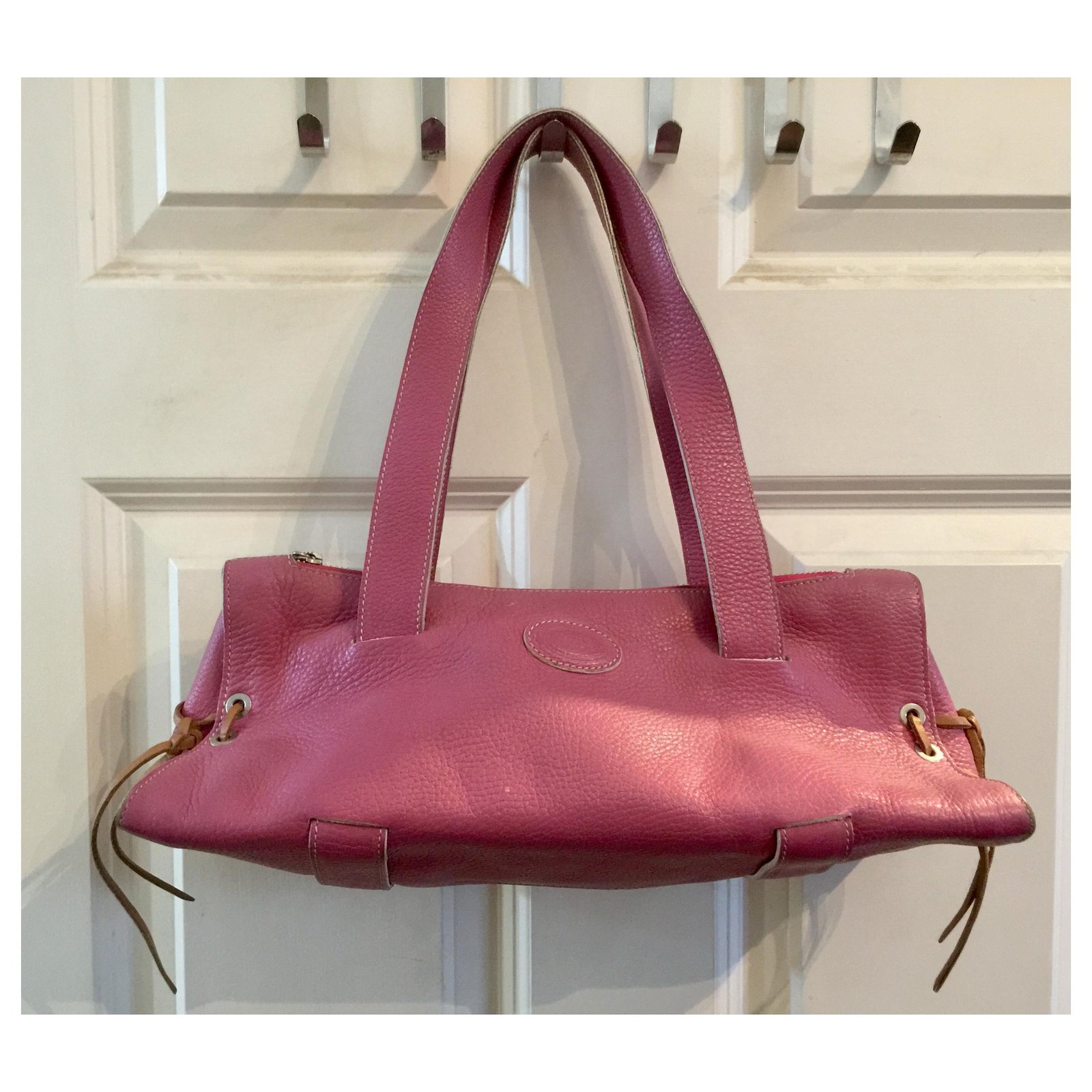 Tod's Vintage pink leather bag ref.162543 - Joli Closet